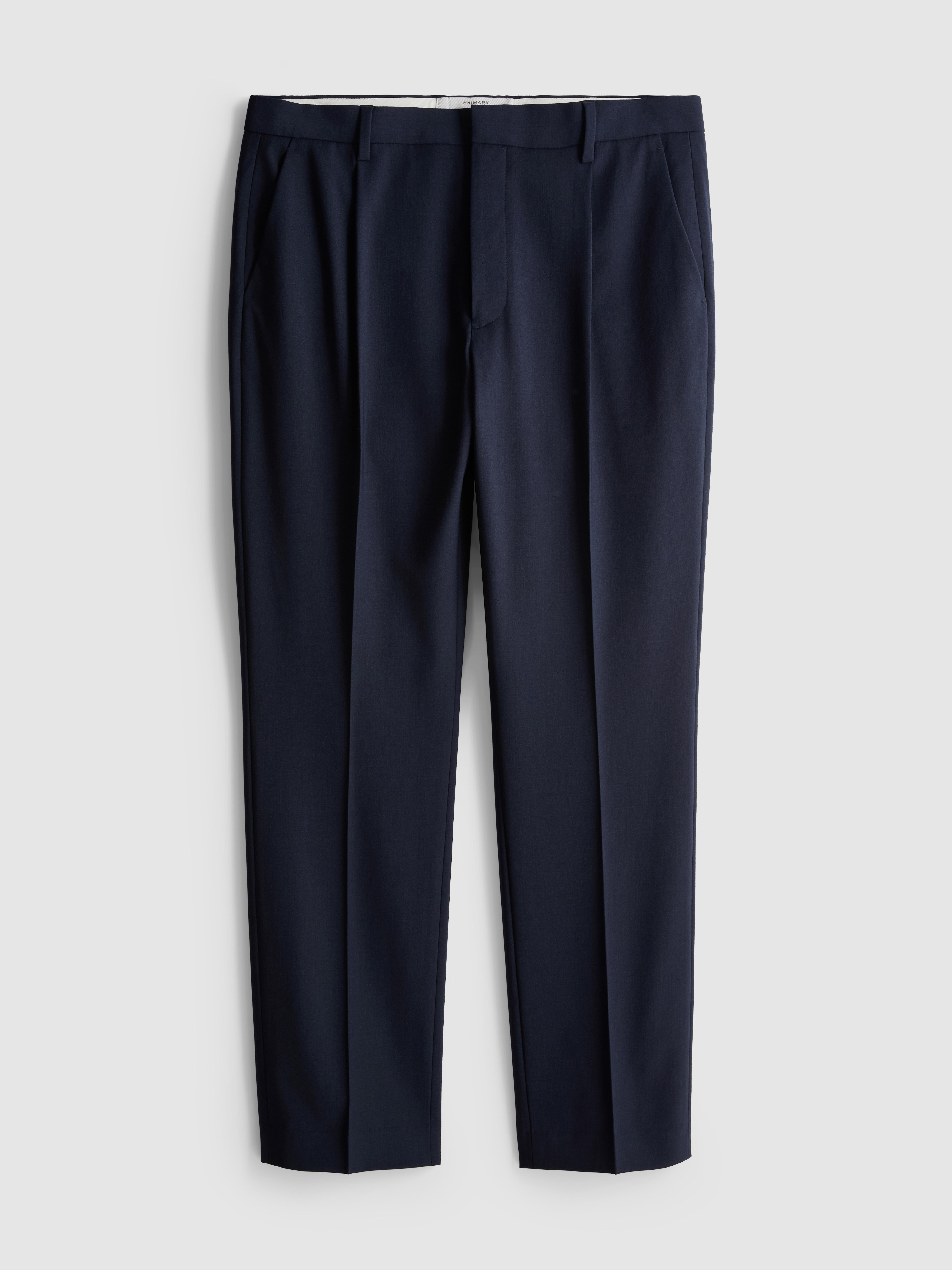 Regular Fit Classic Suit Pants - Navy