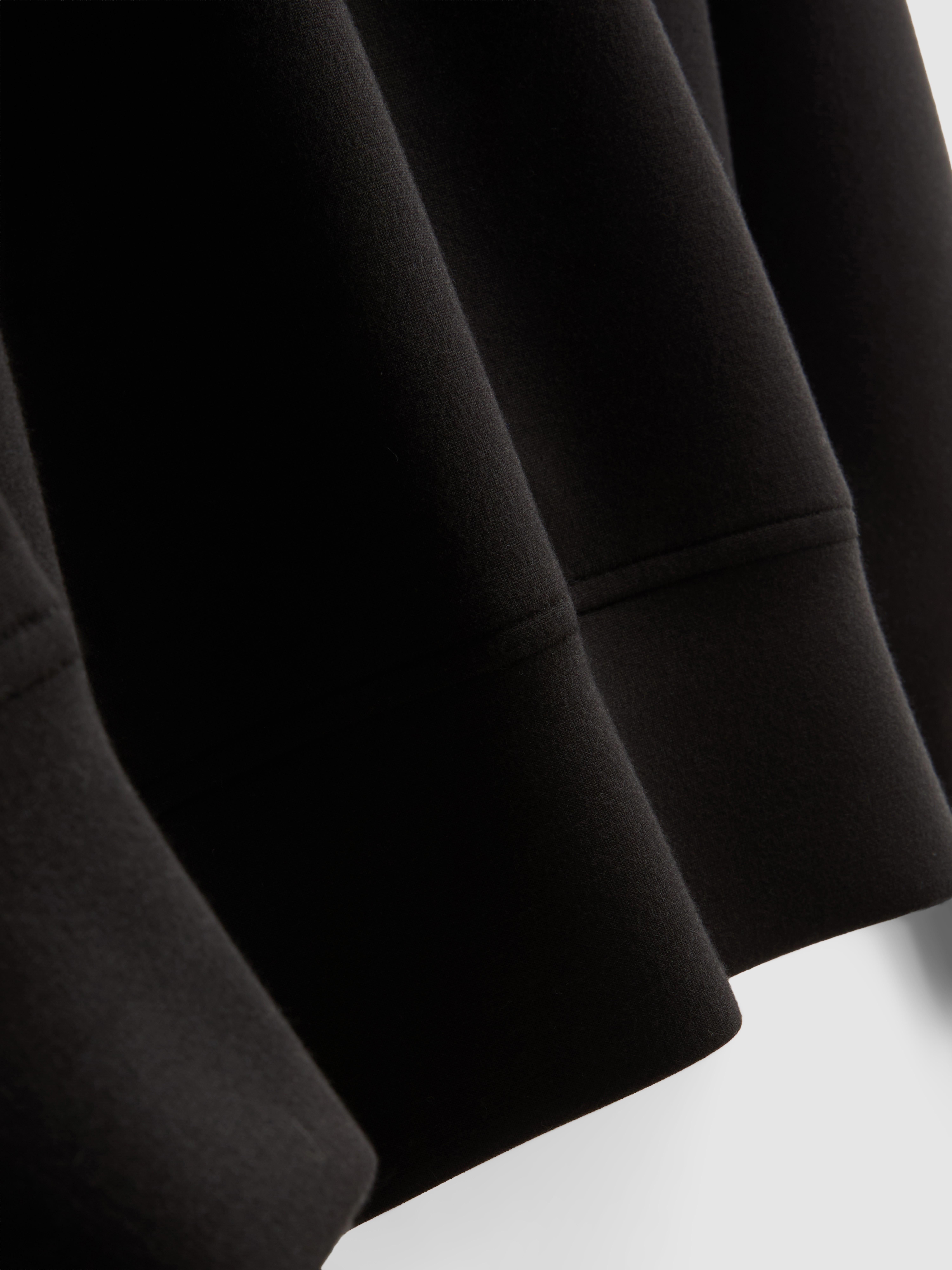 Modal-Blend Crewneck Sweatshirt - Black