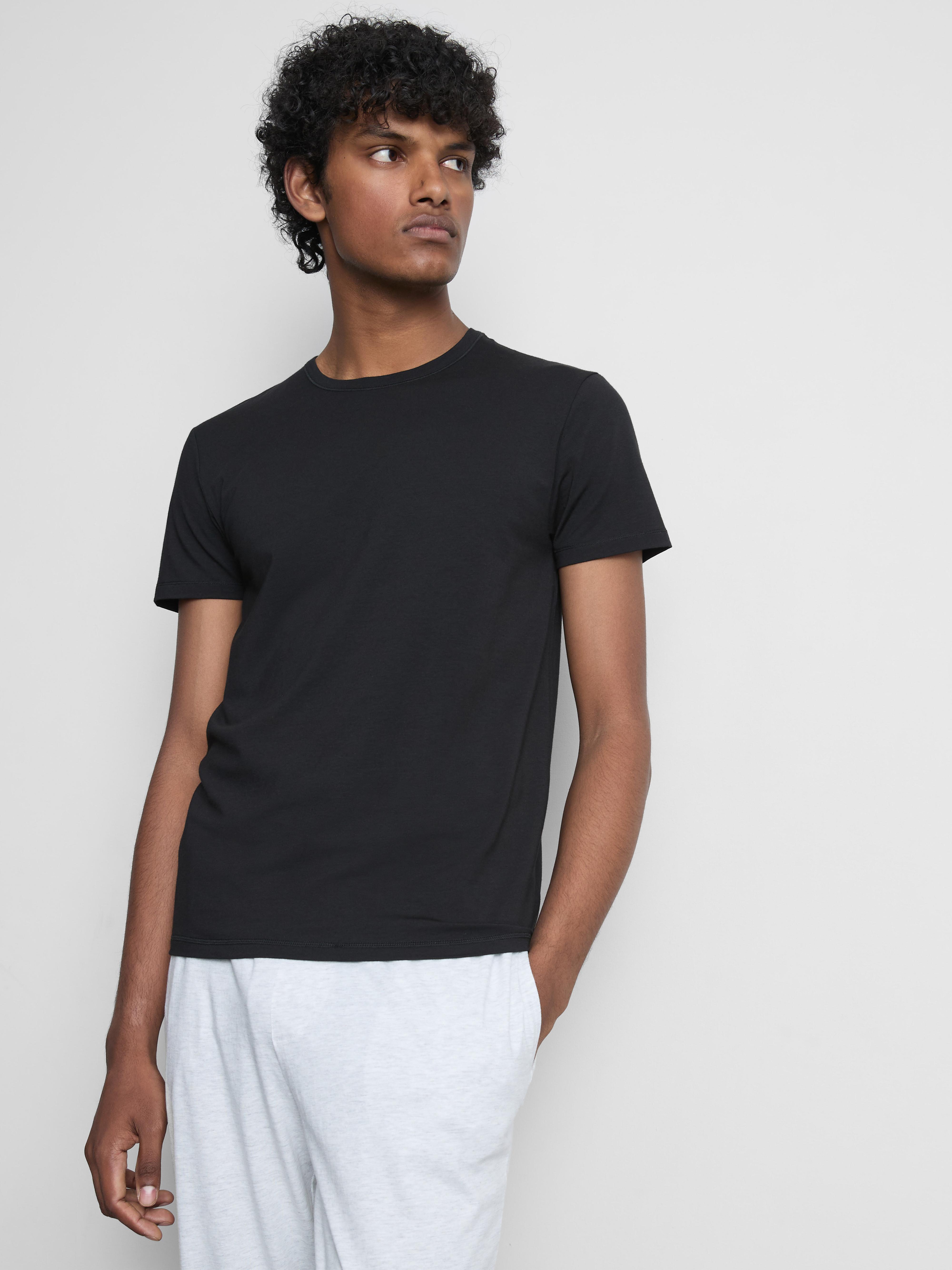 2pk Essential Short-Sleeve T-Shirt - Black
