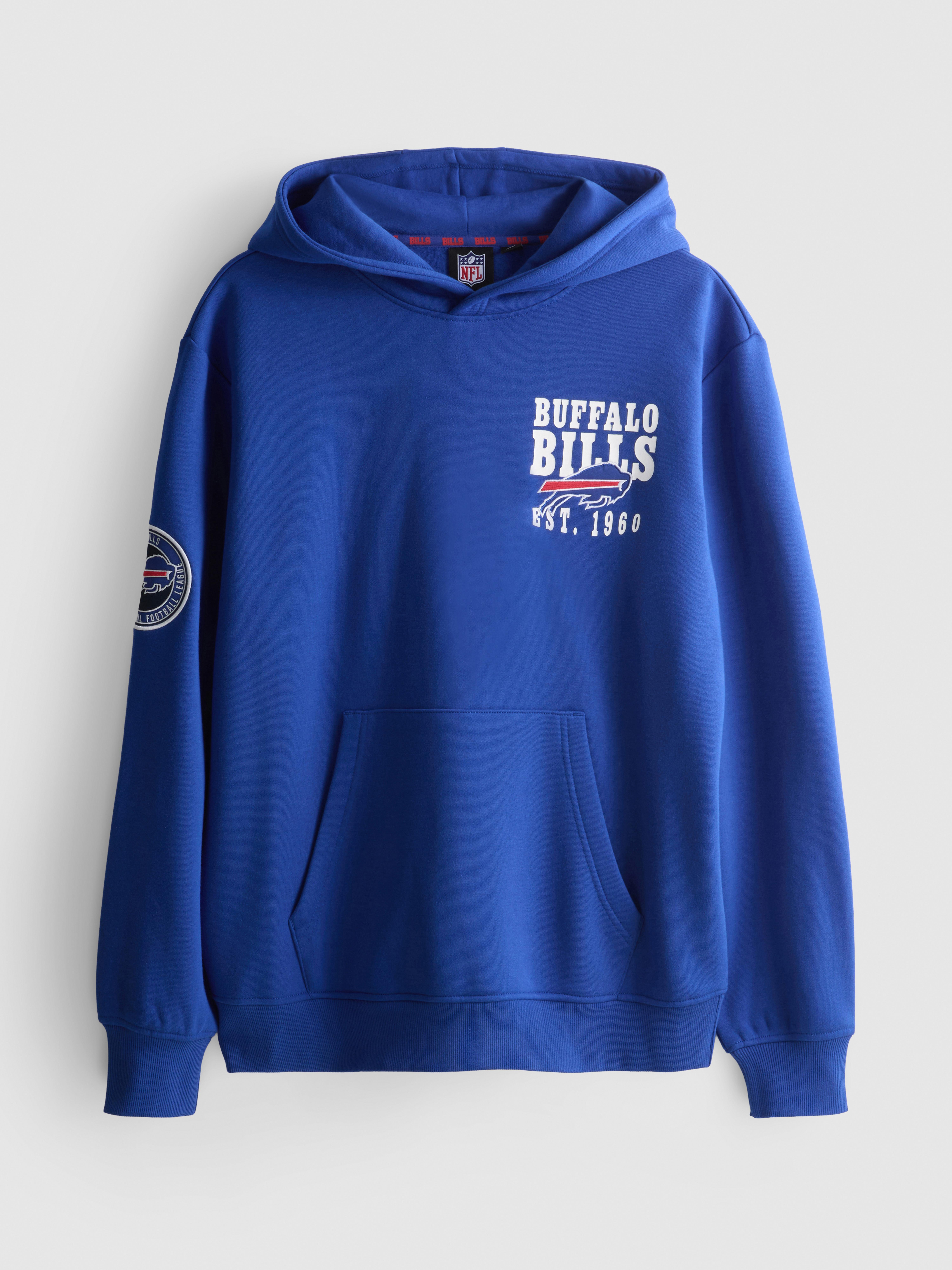 NFL Buffalo Bills Cotton-Rich Hoodie - Blue