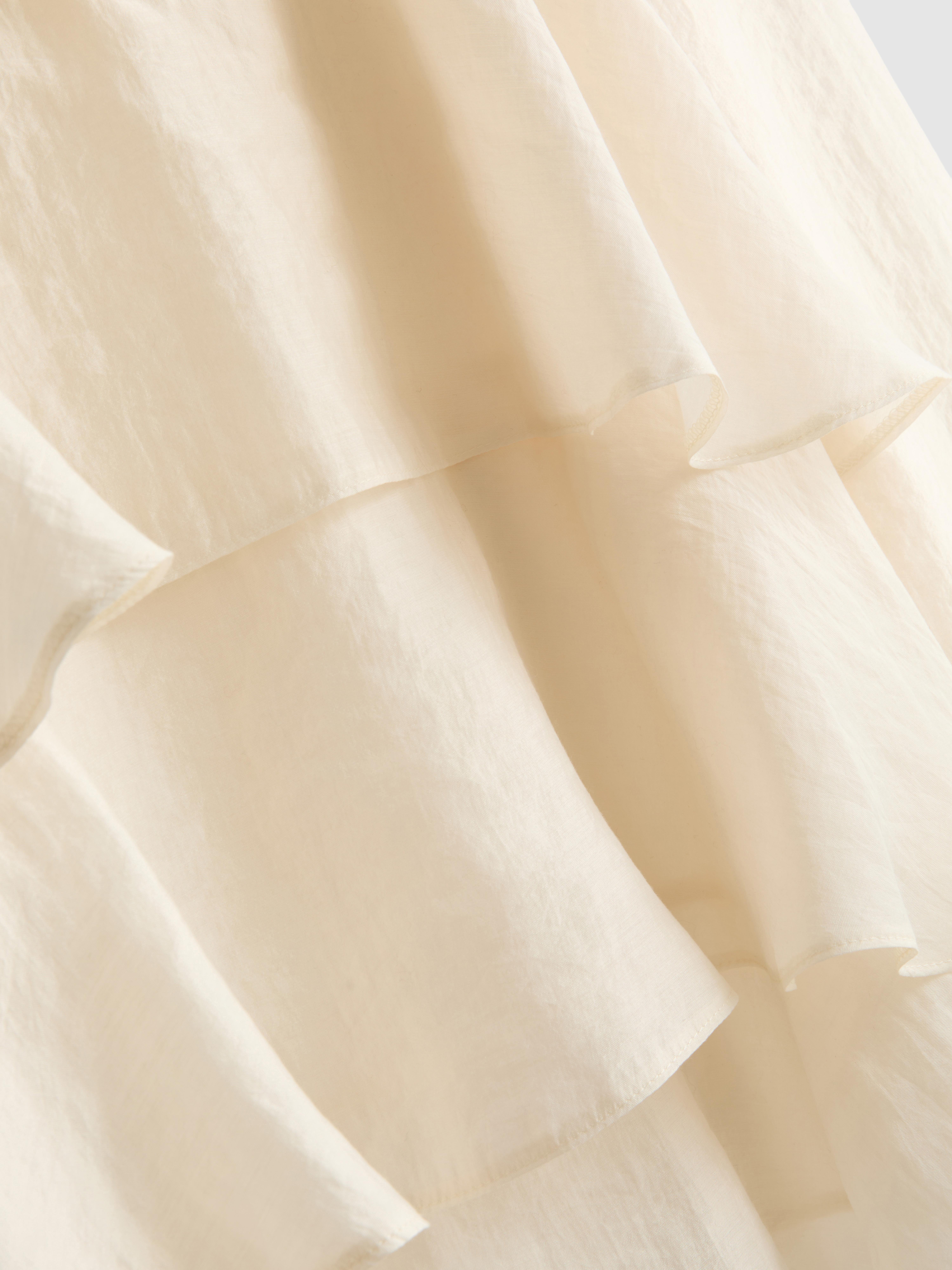 Tiered Long-Sleeve Blouse - Ivory