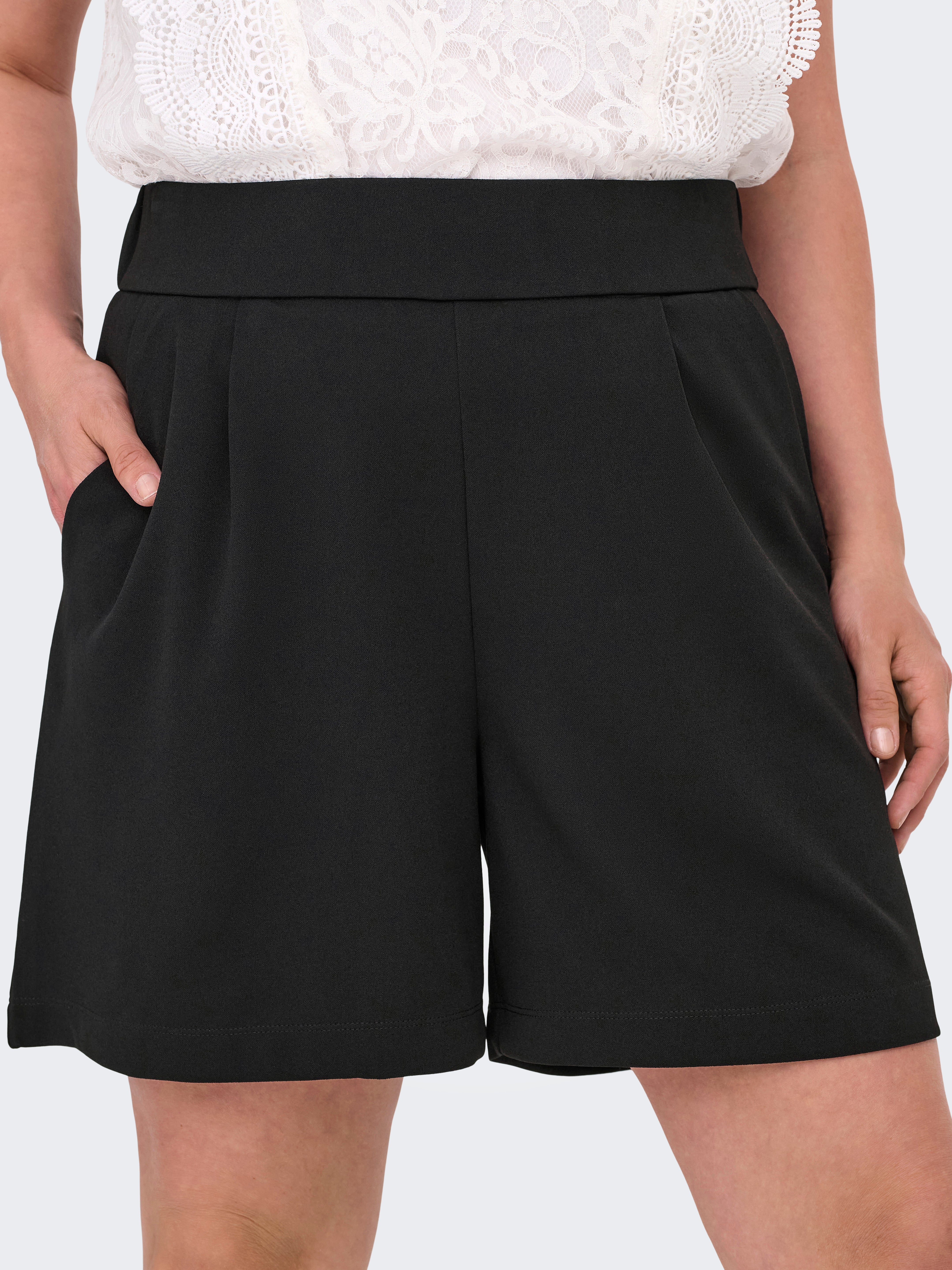 CARSTILLA High waist Regular Fit Shorts Black