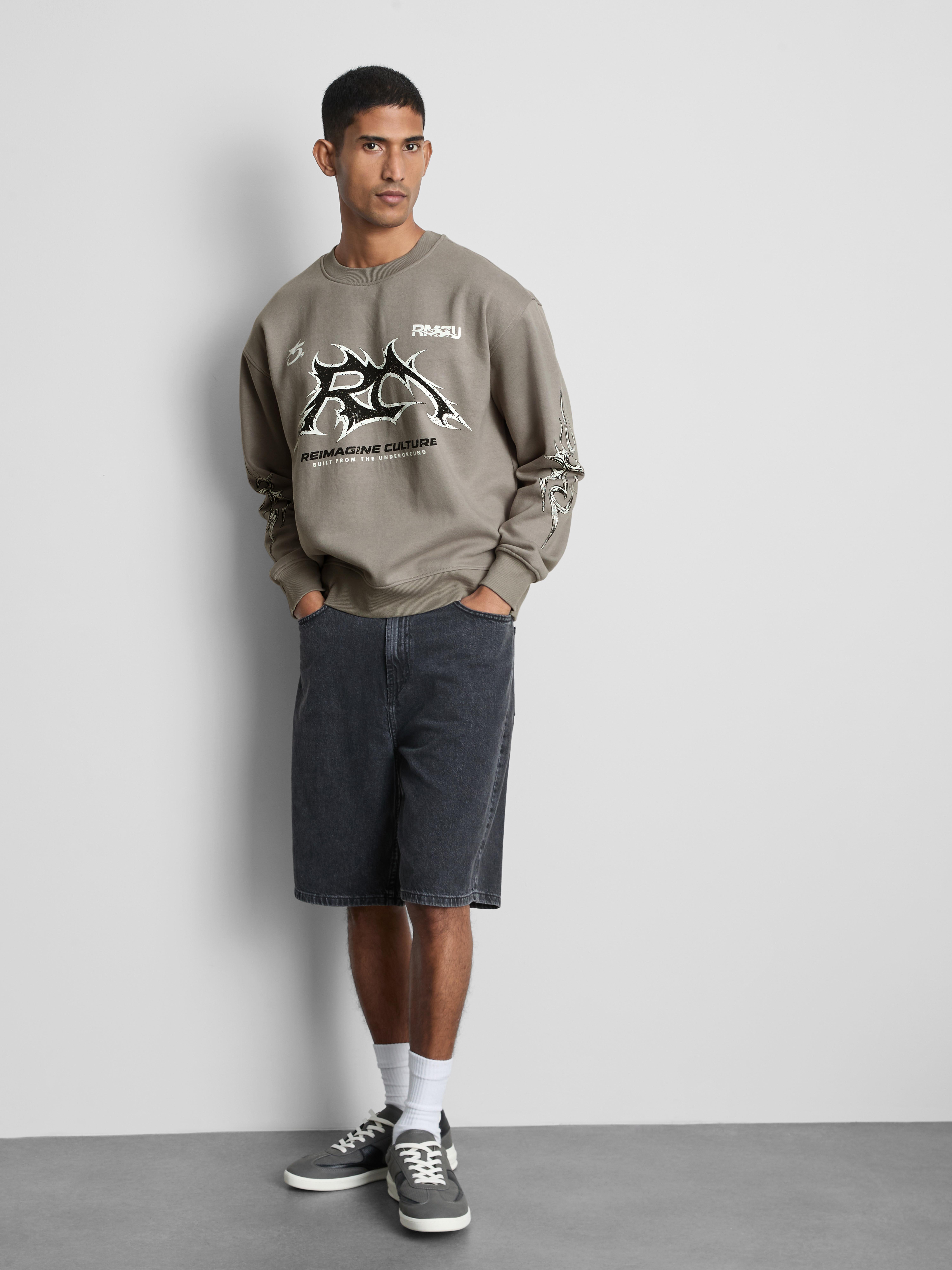 Graphic Sweatshirt - Light Gray