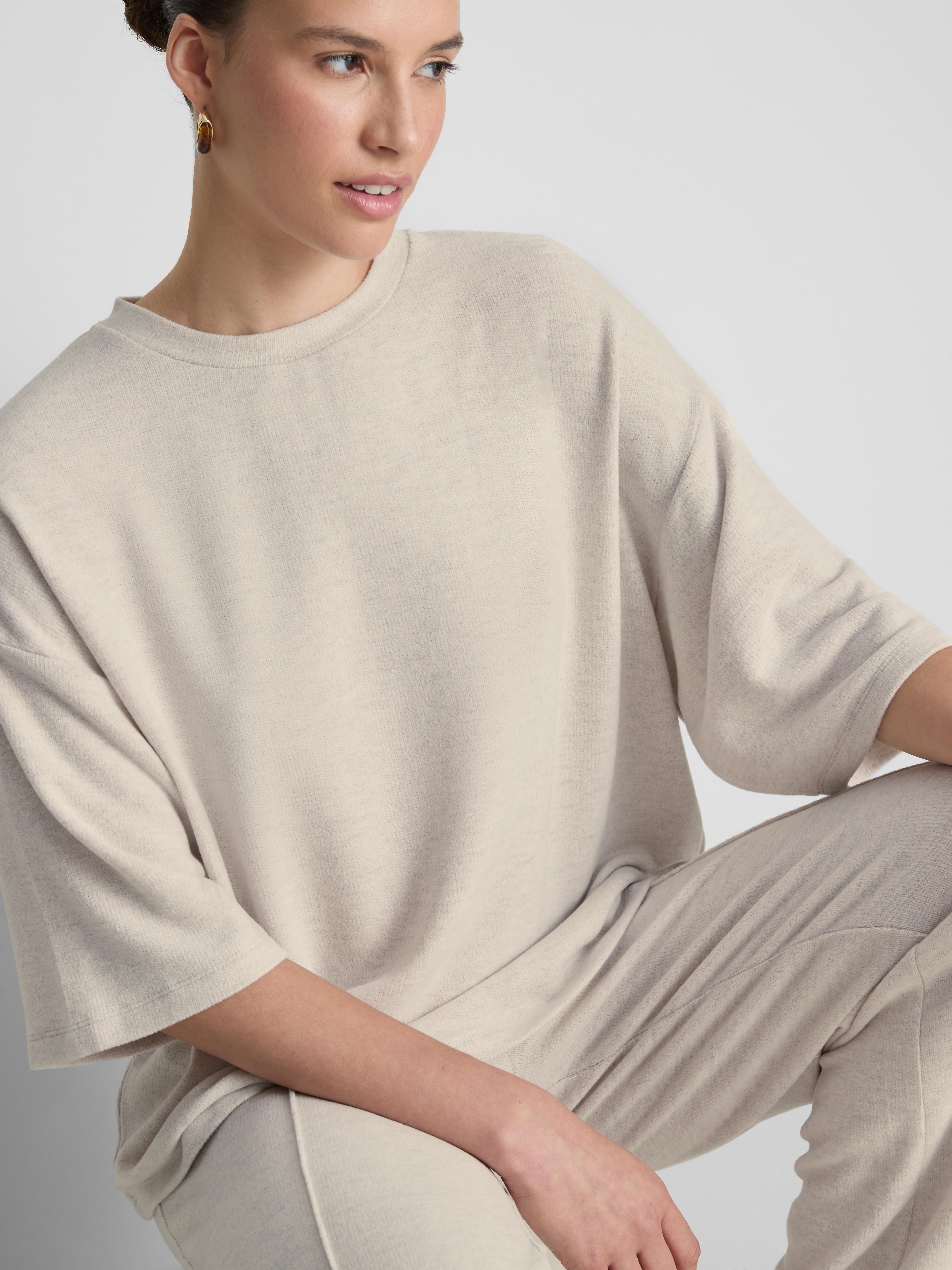 Cozy Oversized Tee - Oatmeal