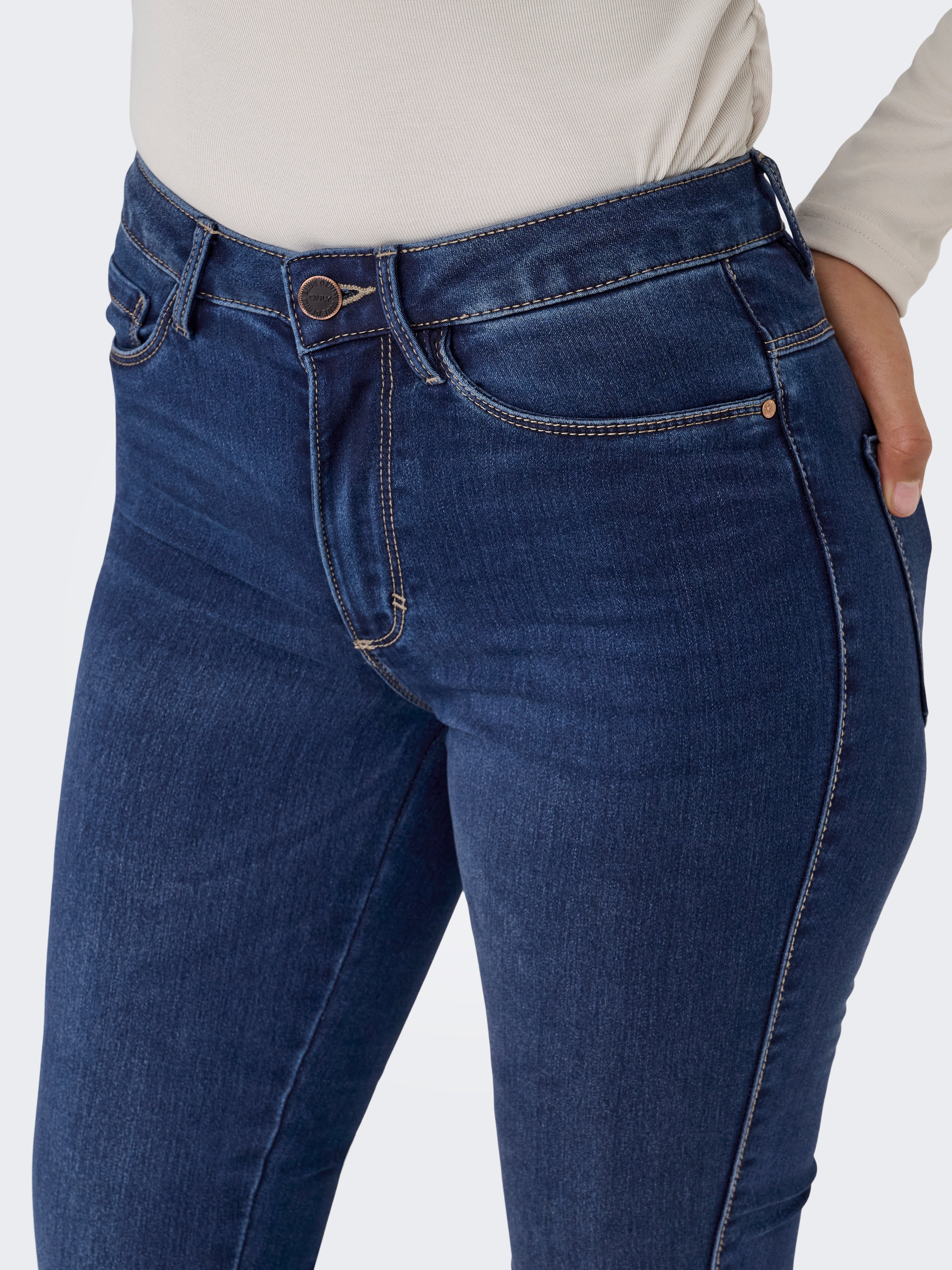 ONLROYAL High waist Skinny Fit Jeans Dark Blue Denim