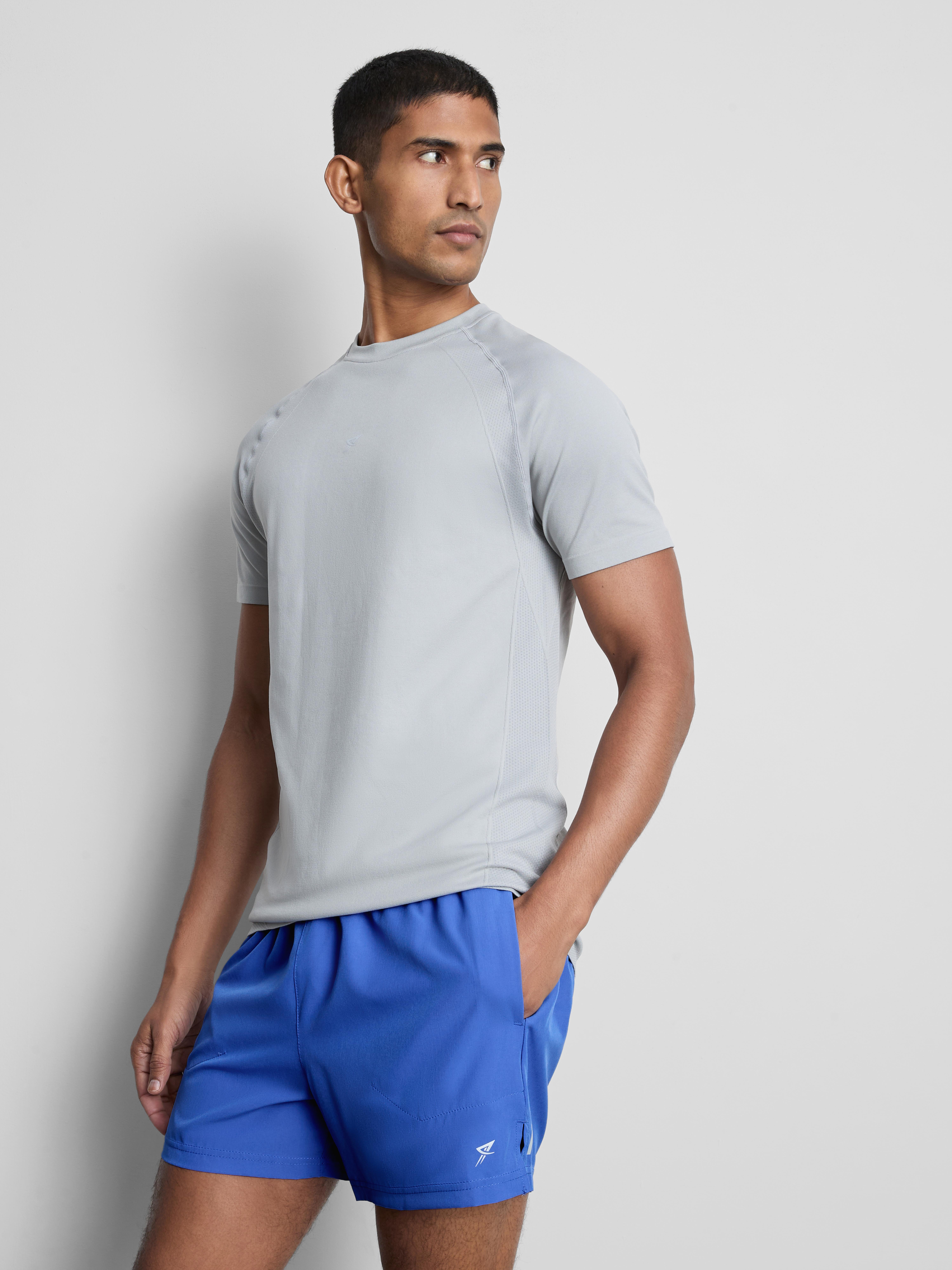 Drawstring Running Shorts - Bright Blue