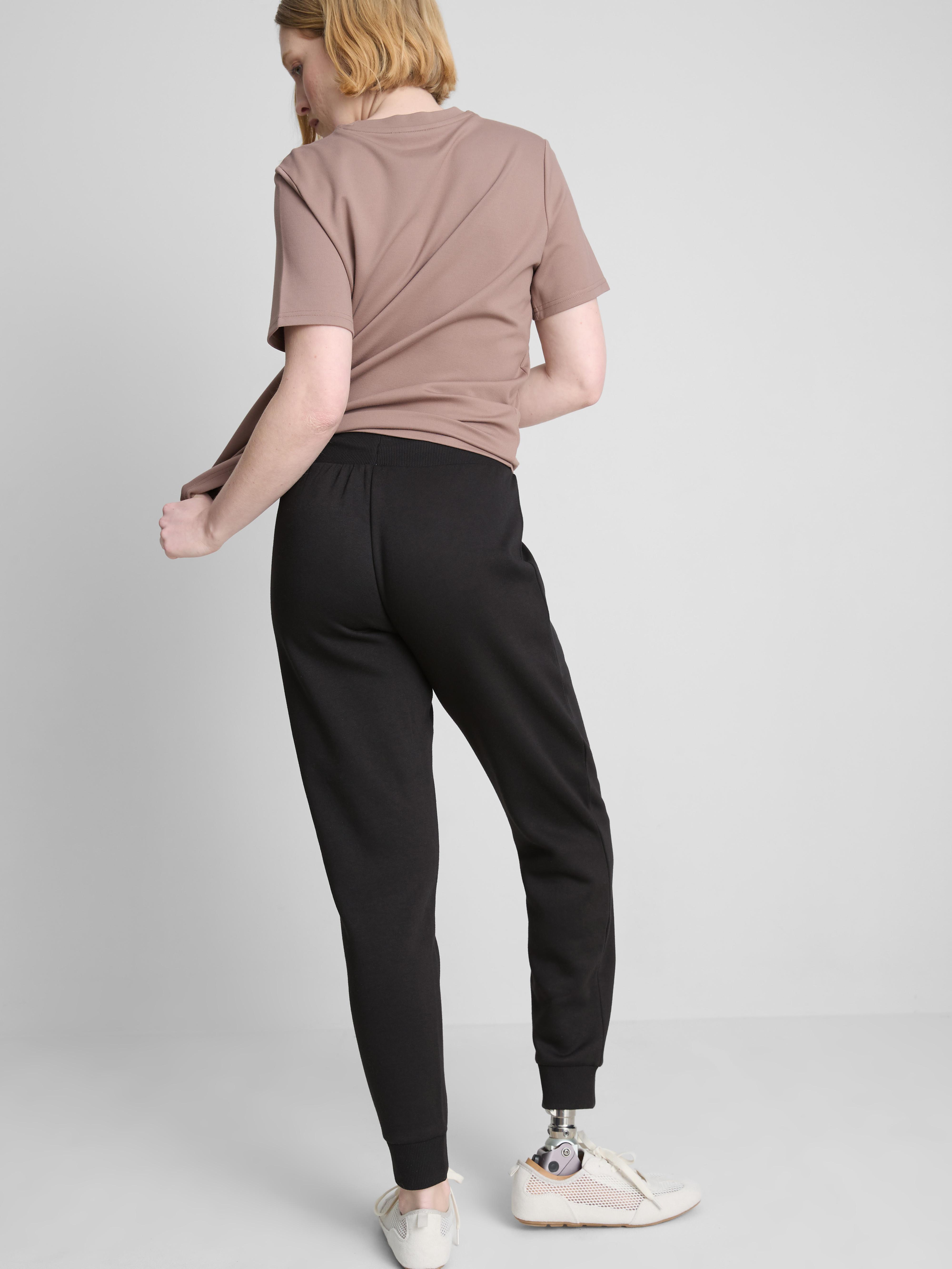 Cotton-Blend Skinny Joggers - Black