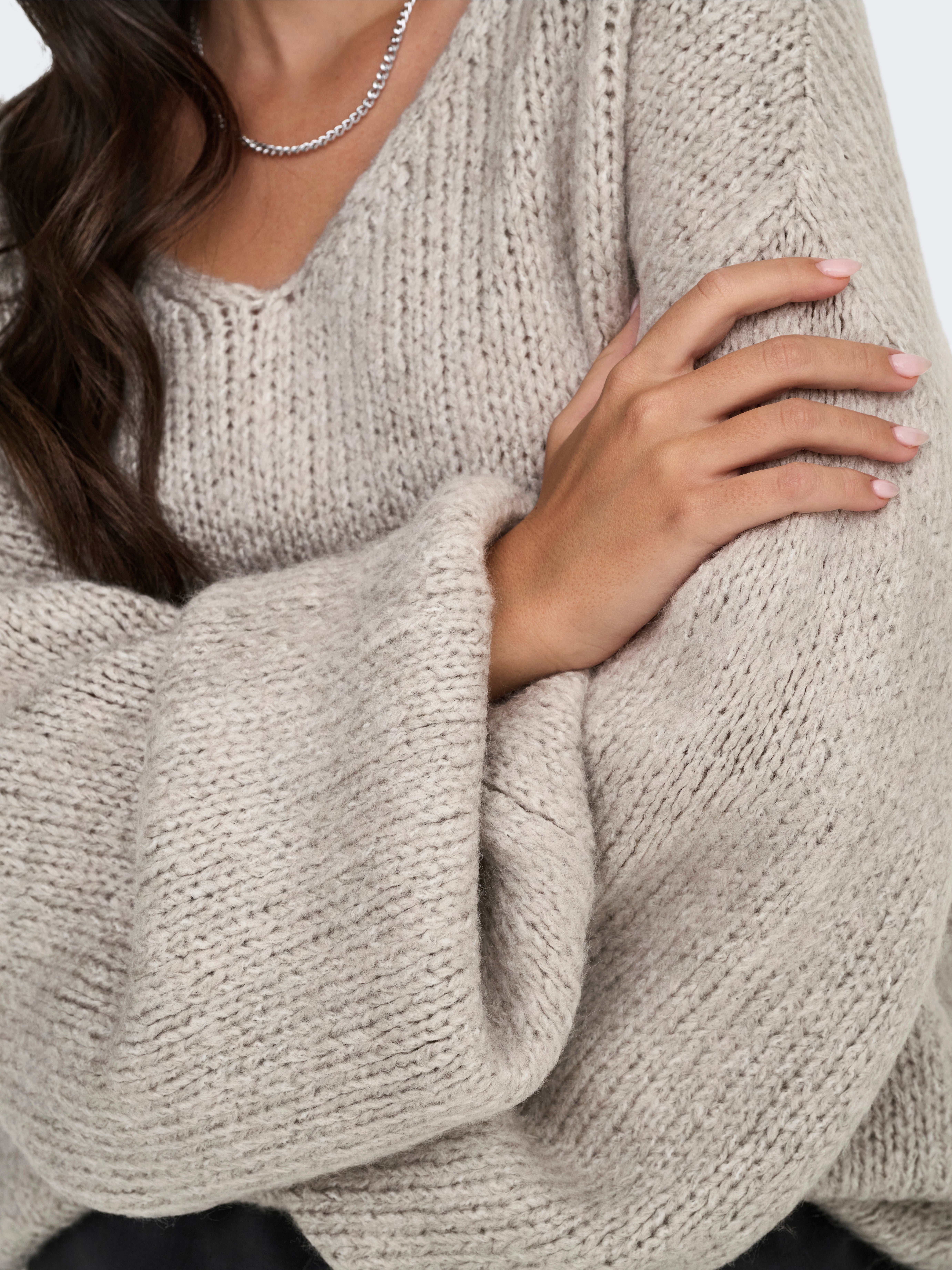 JDYDINEA Knitted pullover Chateau Gray