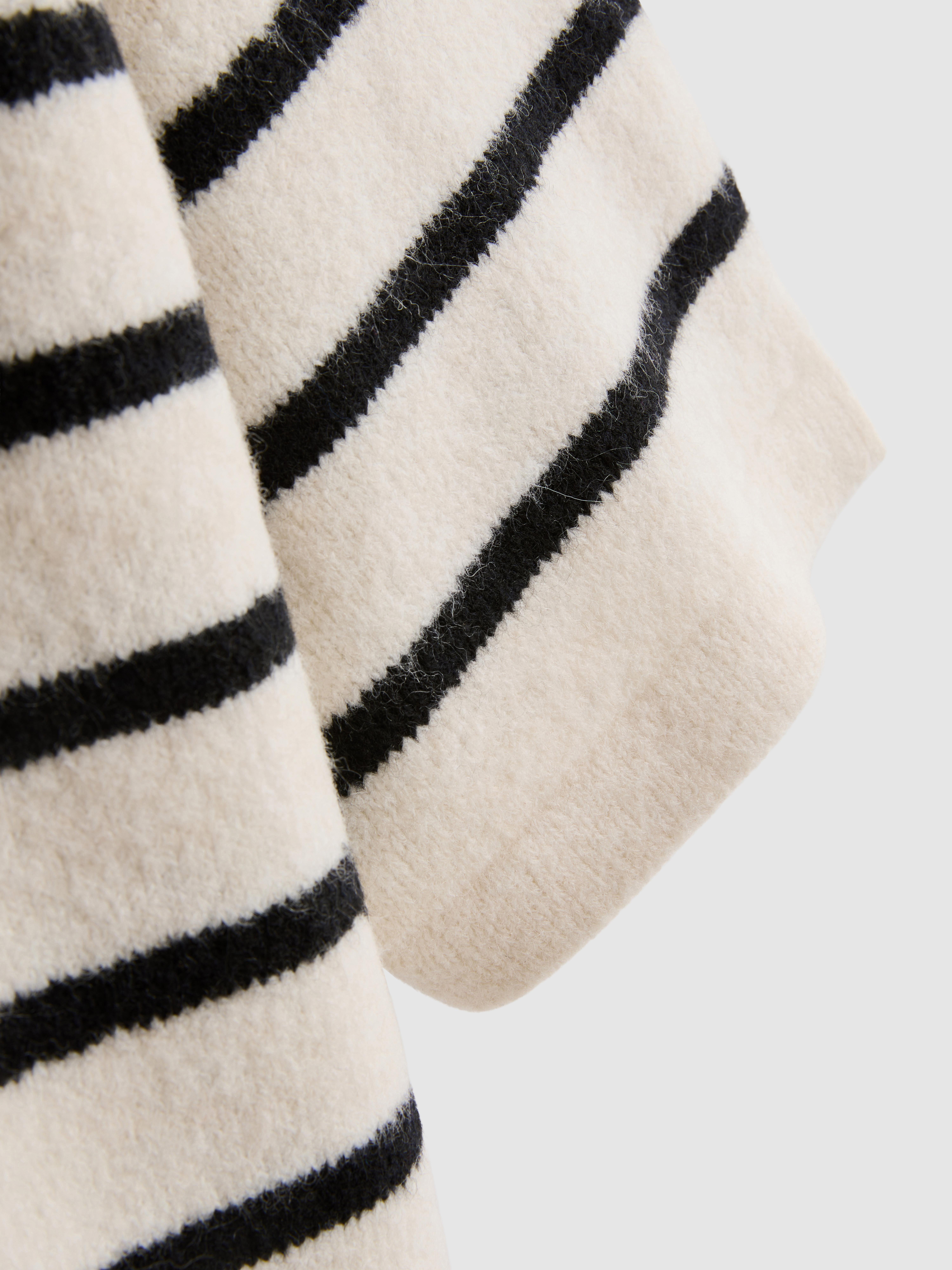 Wool-Blend Knitted Boxy T-Shirt - Ivory