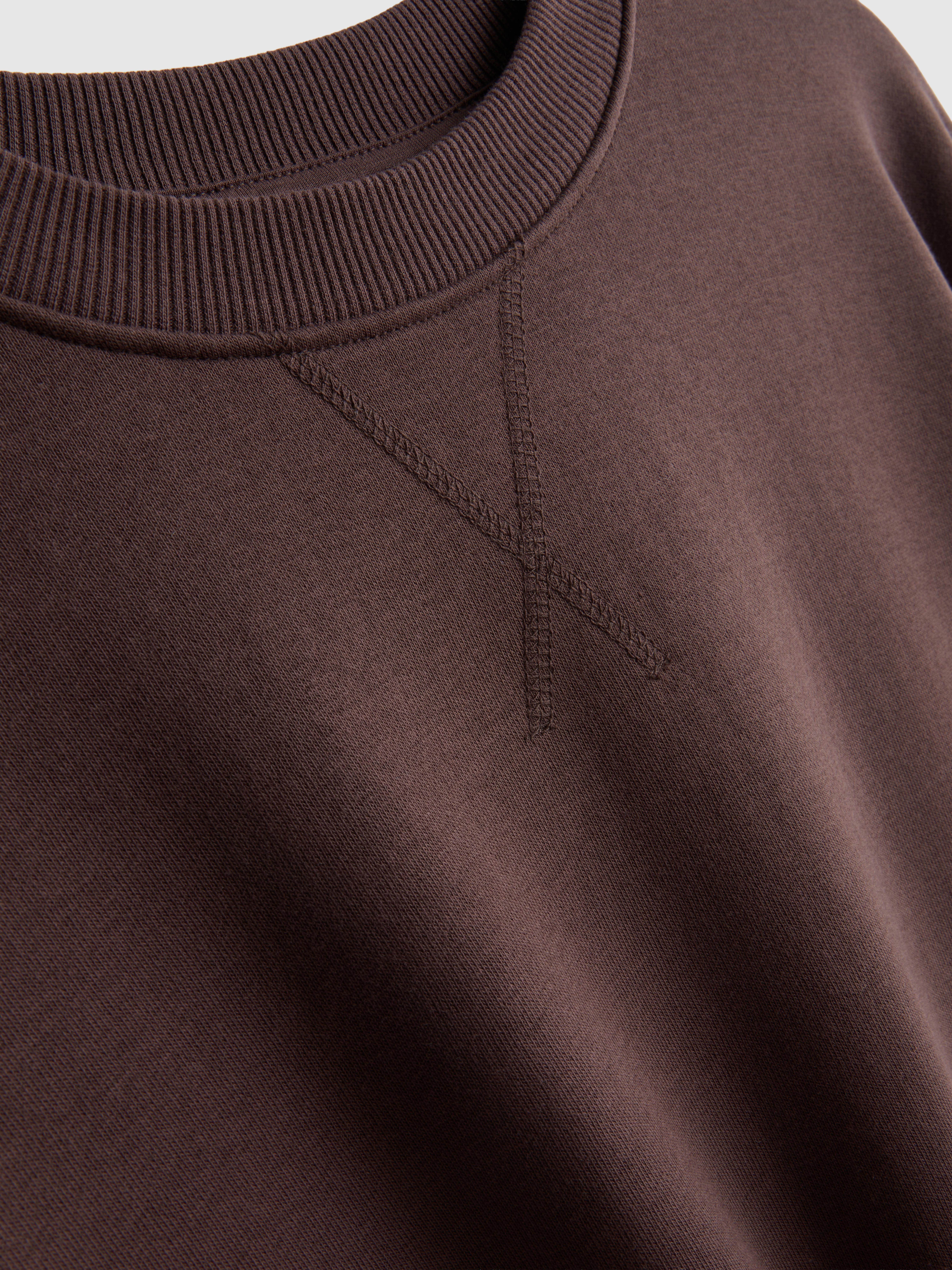 Dropped-Shoulder Airport Tee - Chocolate