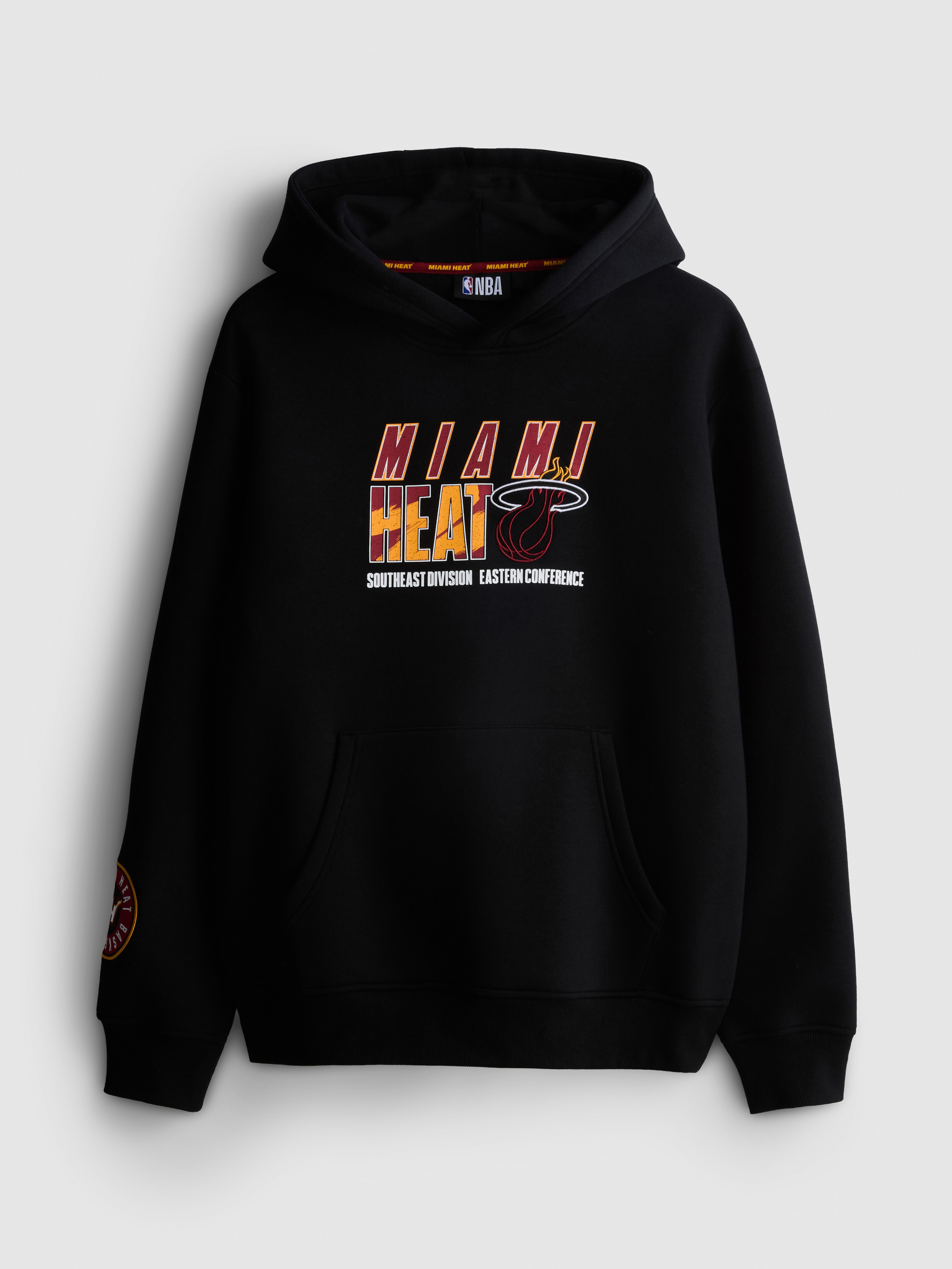 NBA Miami Heat Cotton-Rich Hoodie - Black