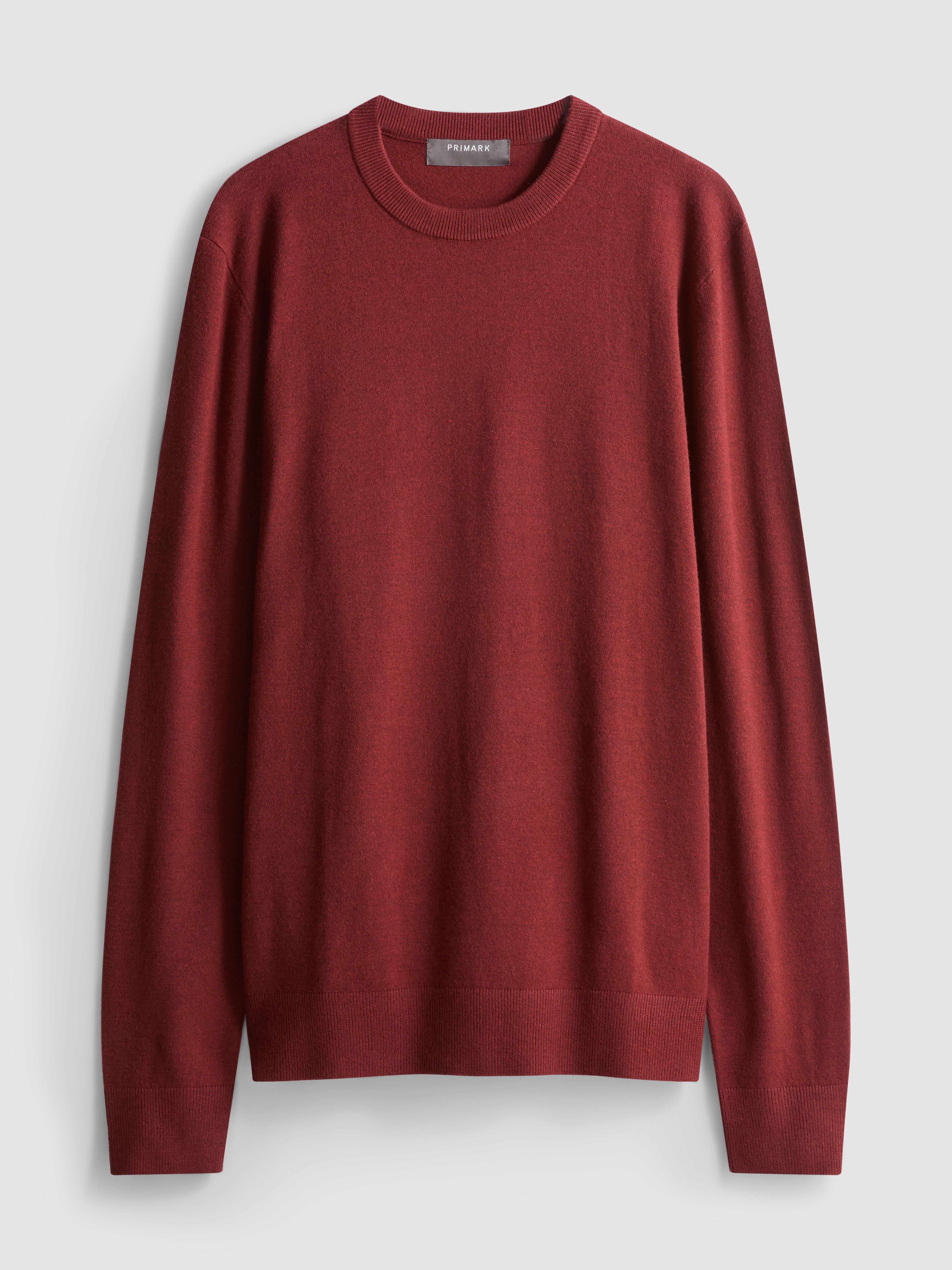 Crew Neck Sweater - Red