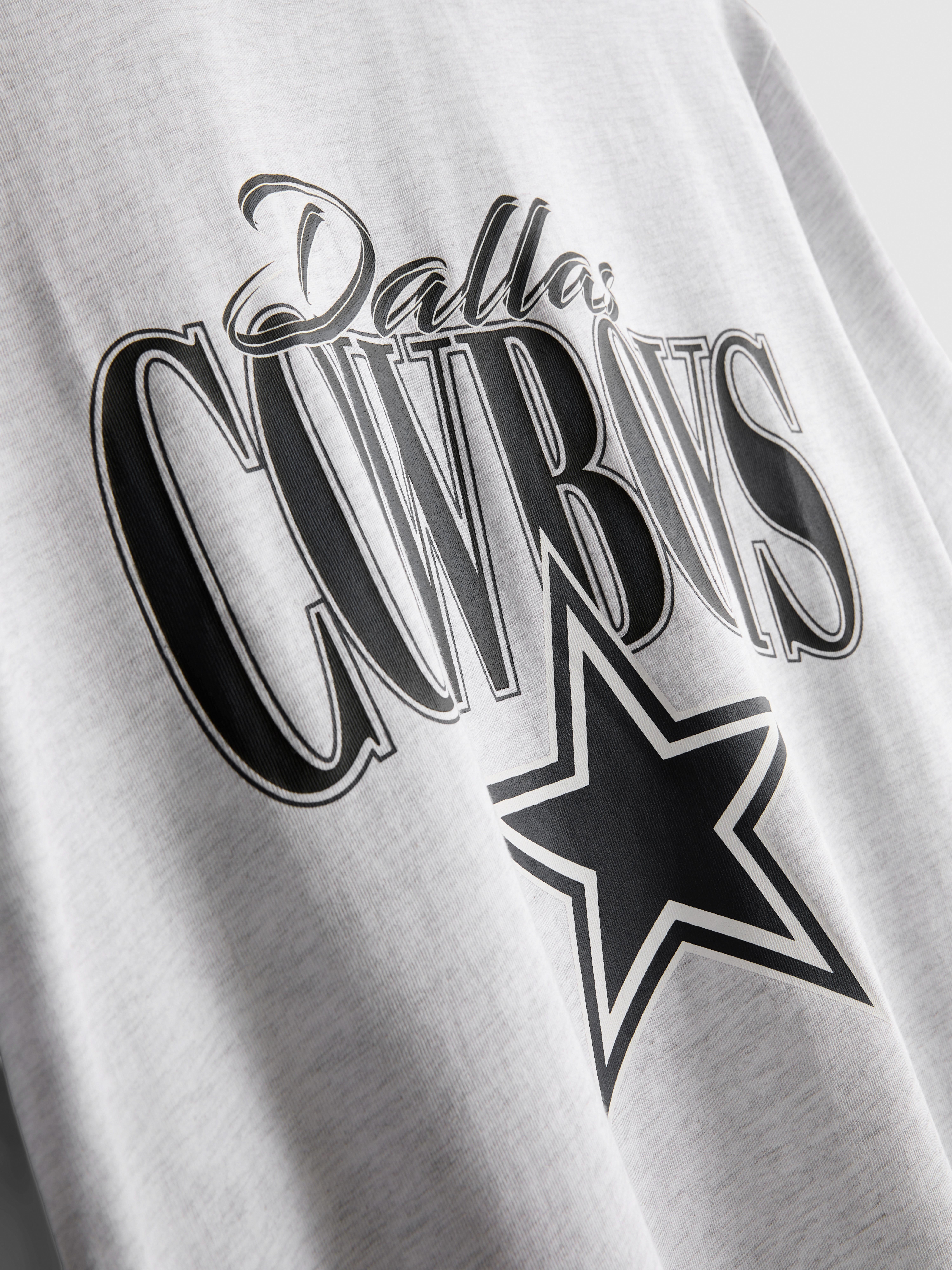 NFL Dallas Cowboys Pure Cotton Graphic T-Shirt - Gray Heather