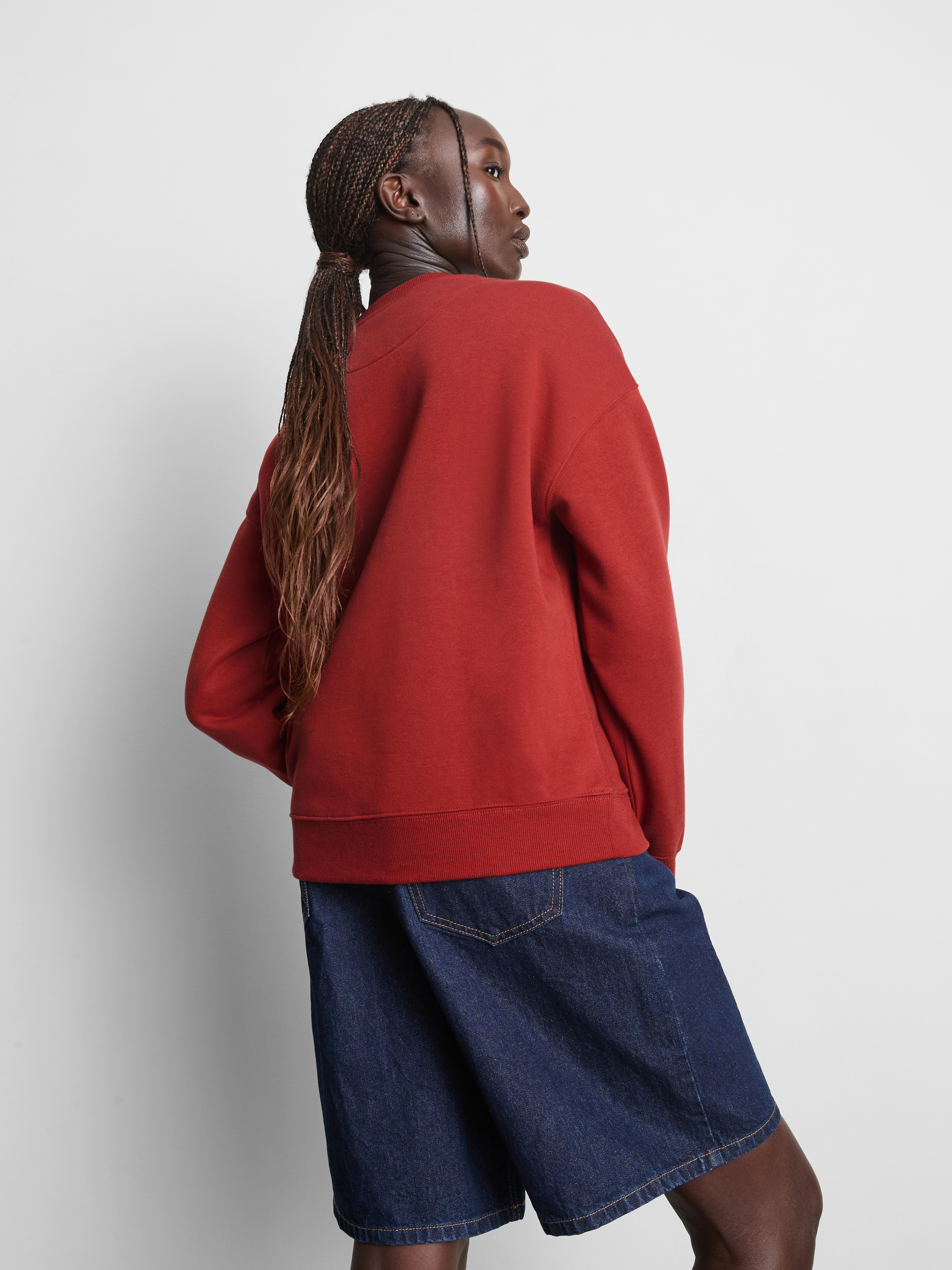 Essential Cotton Blend Sweatshirt - Burnt Orange