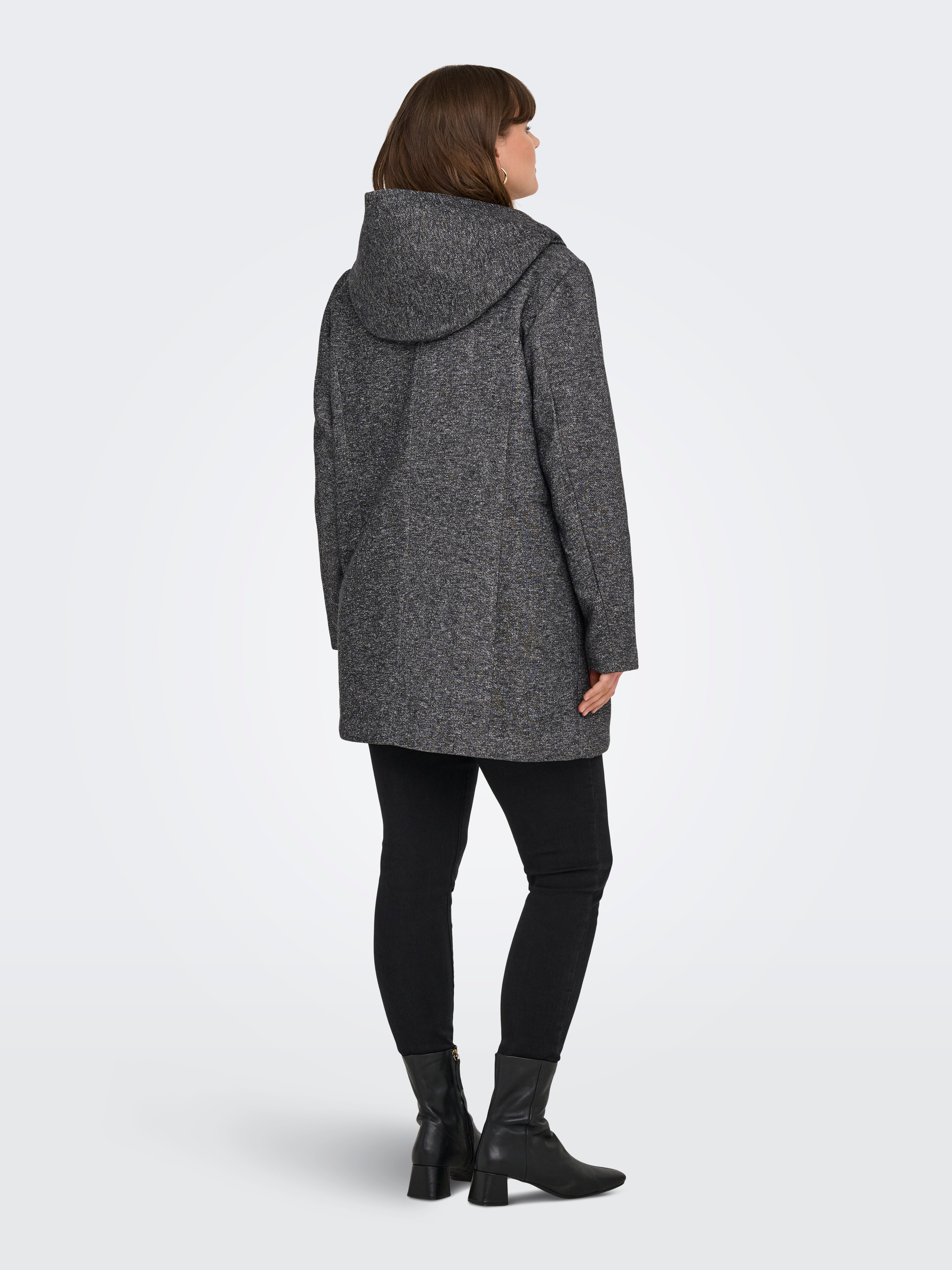 CARSEDONA Coat Dark Grey Melange