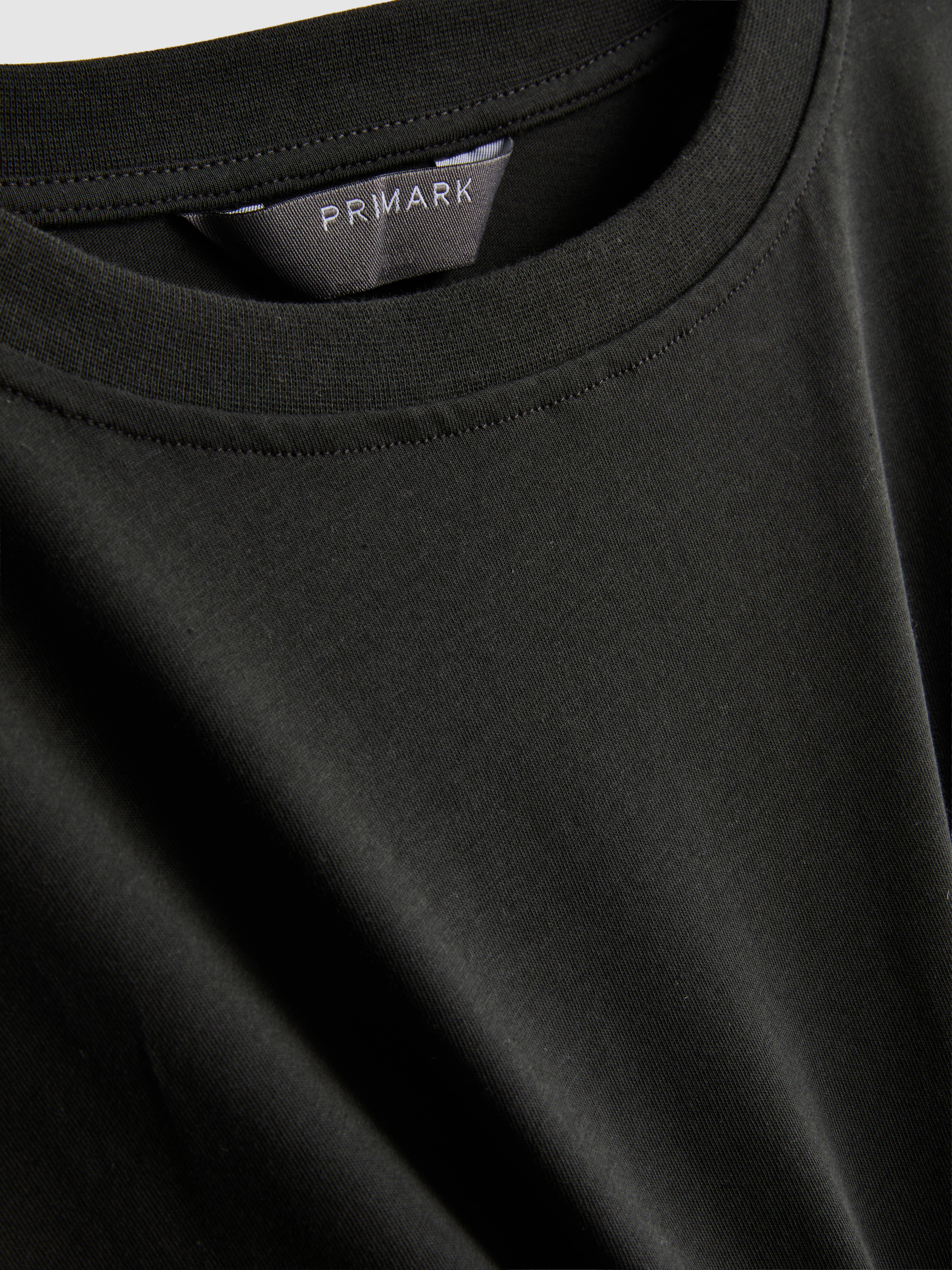 Pure Cotton Relaxed Bell Sleeve Tee - Charcoal