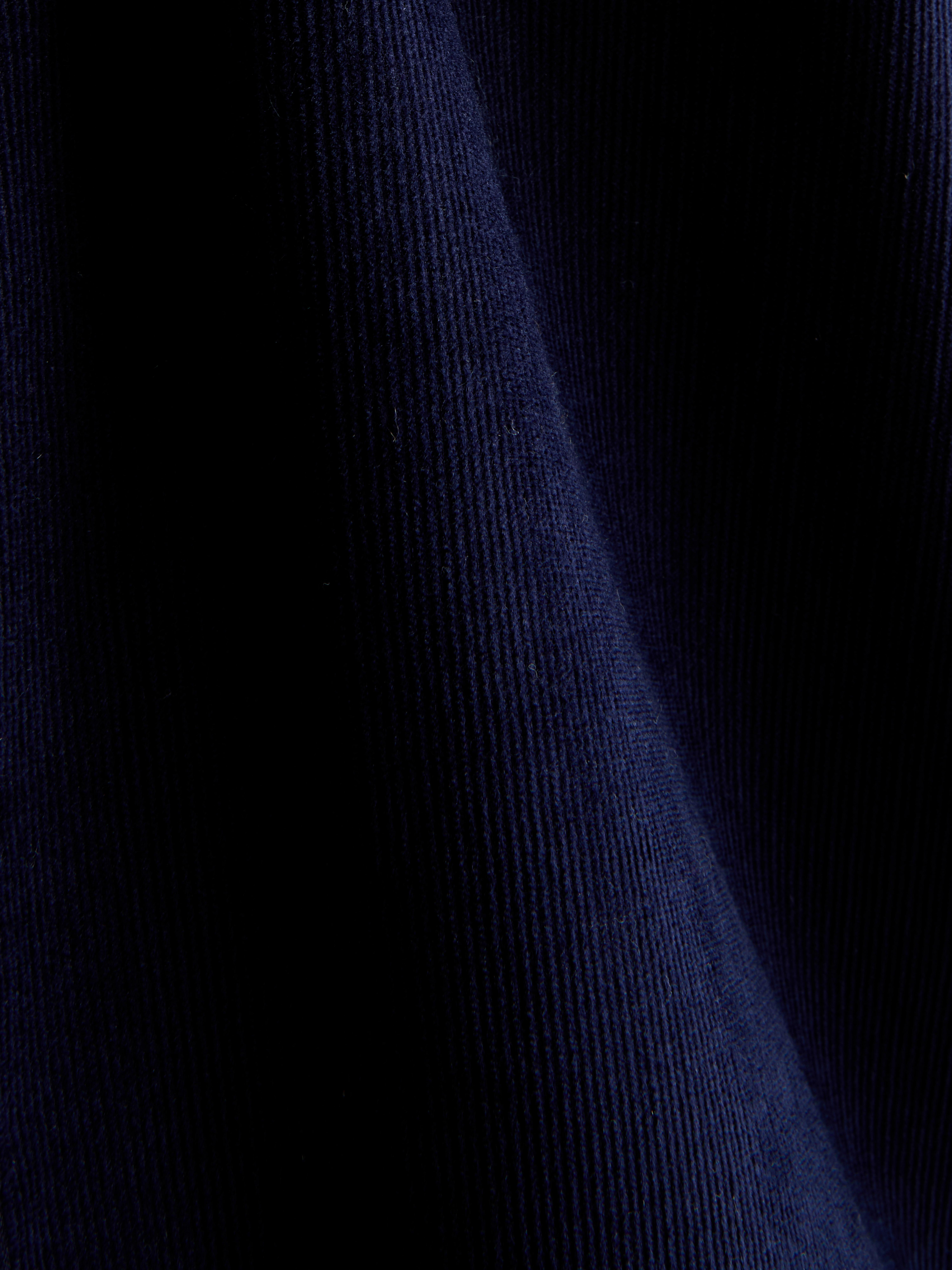 Pure Cotton Corduroy Shirt - Navy