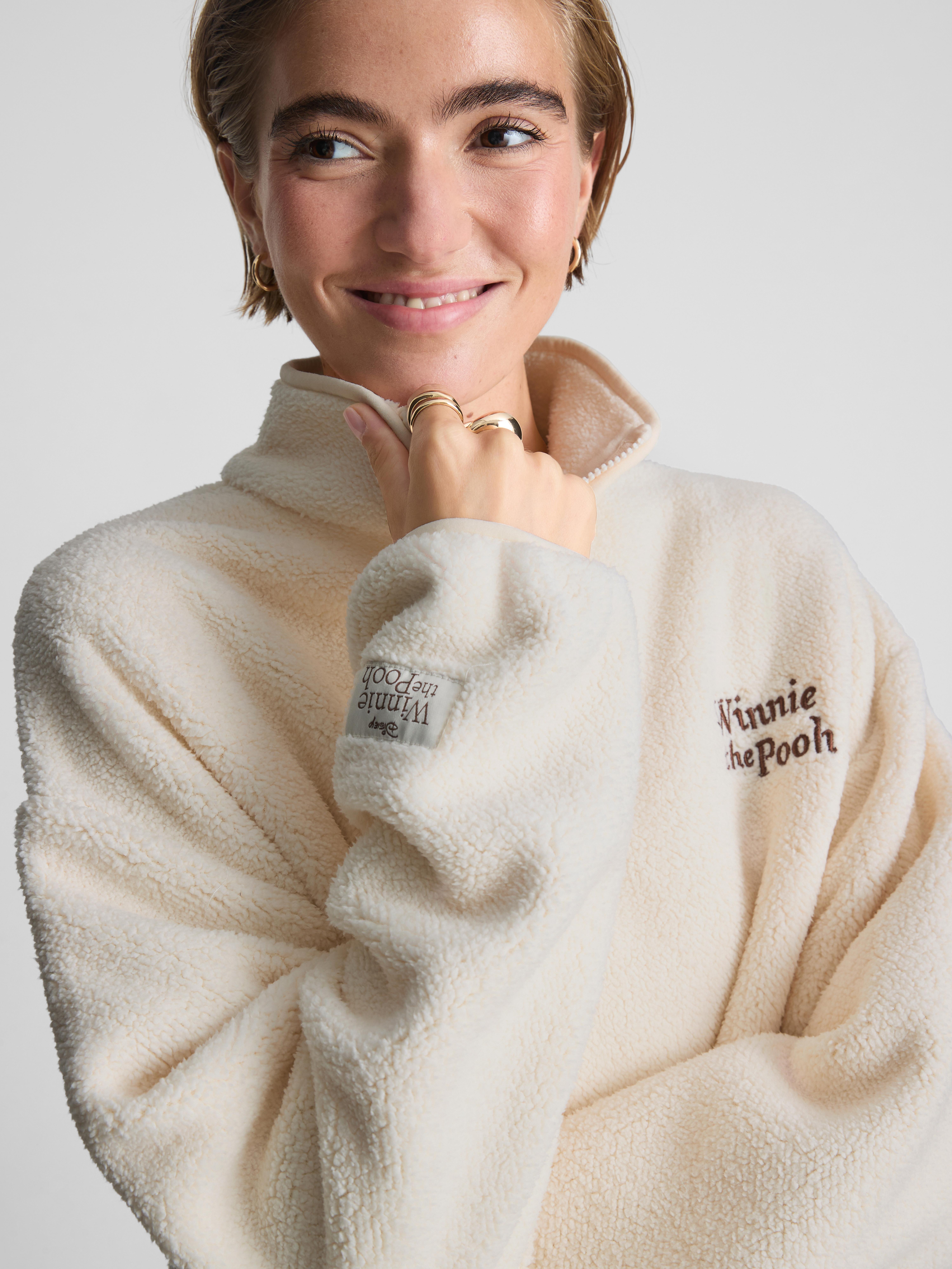Disney's Winnie the Pooh Half Zip Fleece - Ivory