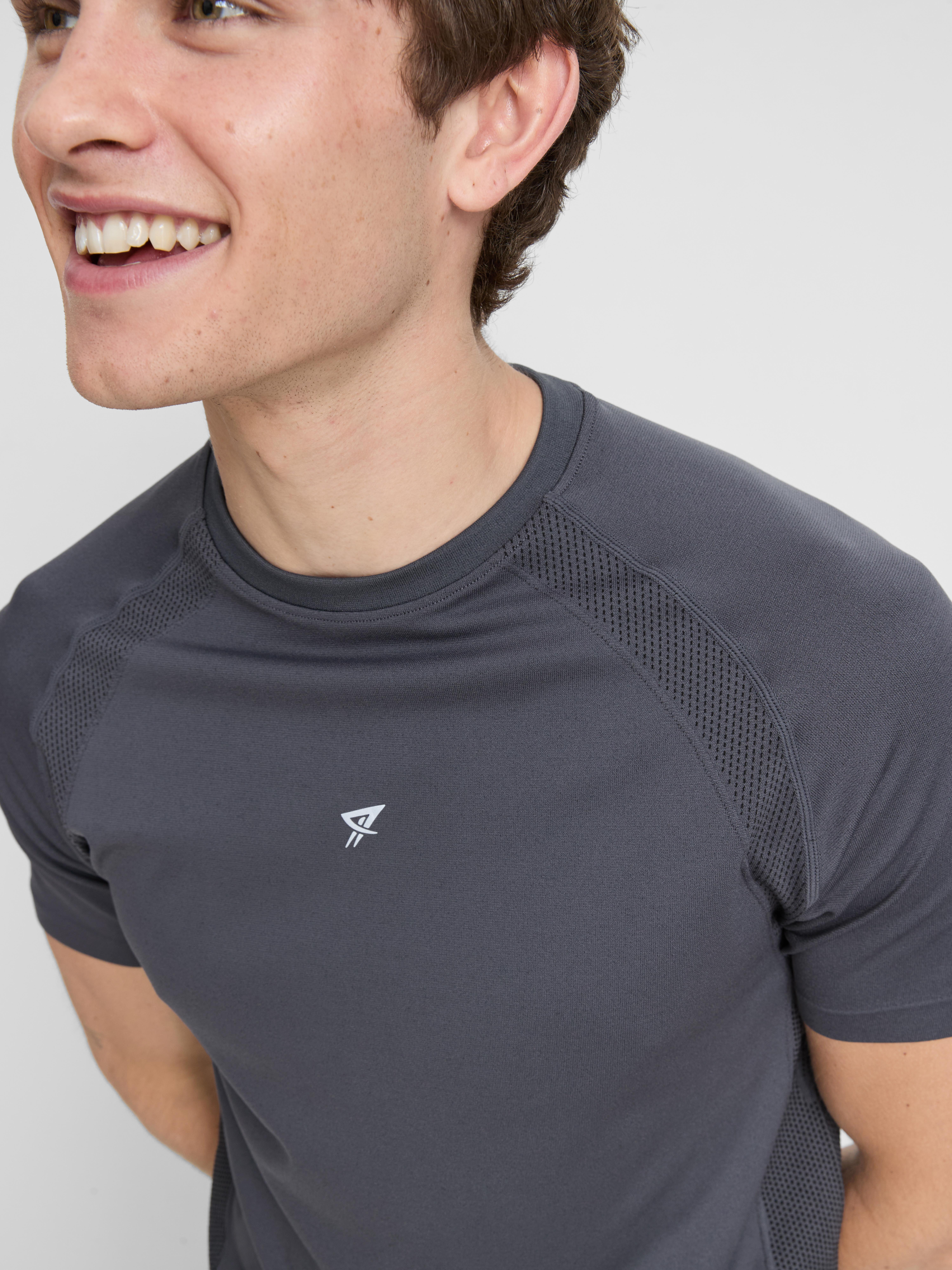 Seamless Gym T-Shirt - Blue