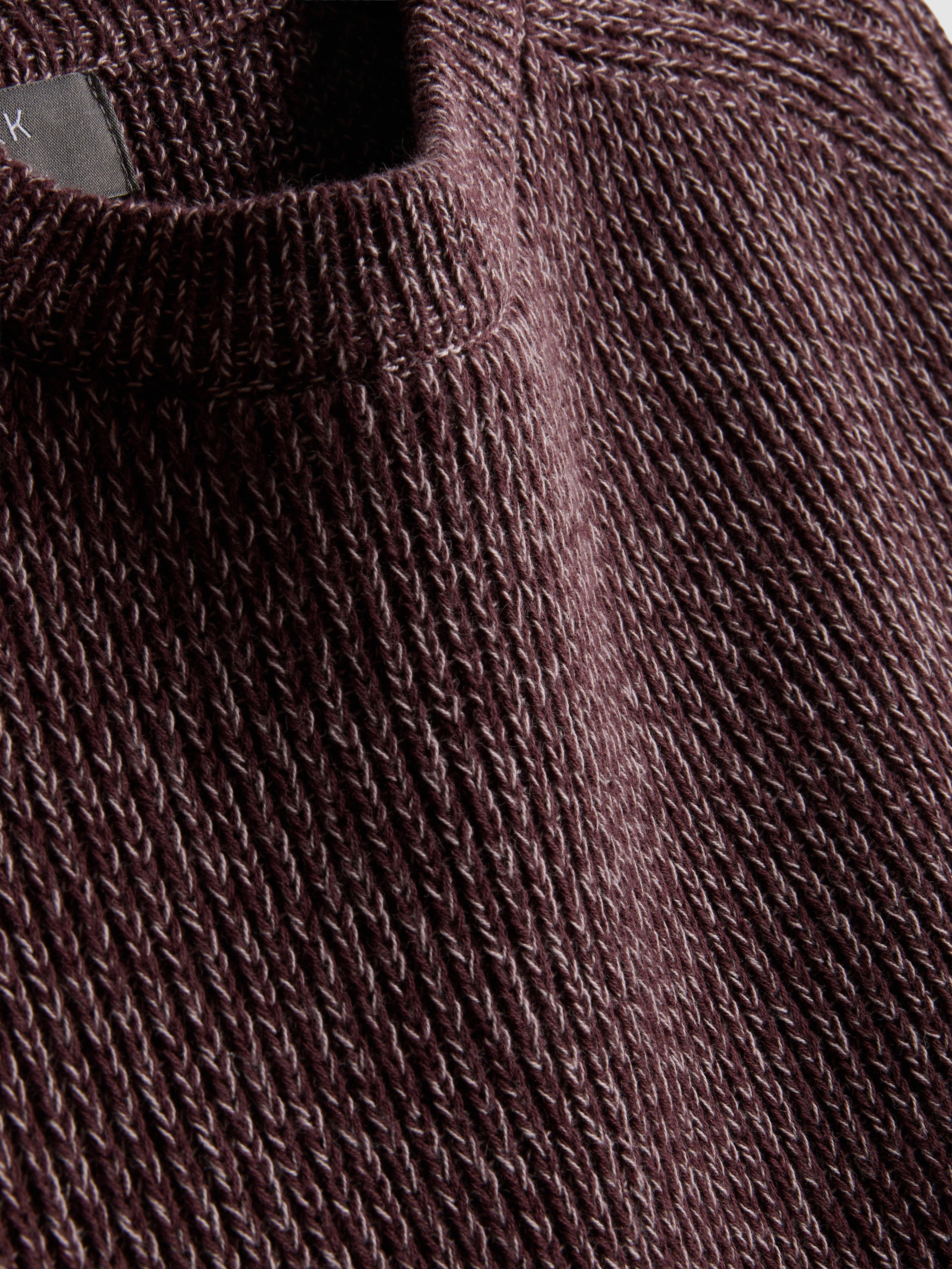 Cotton Rich Crew Neck Sweater - Red