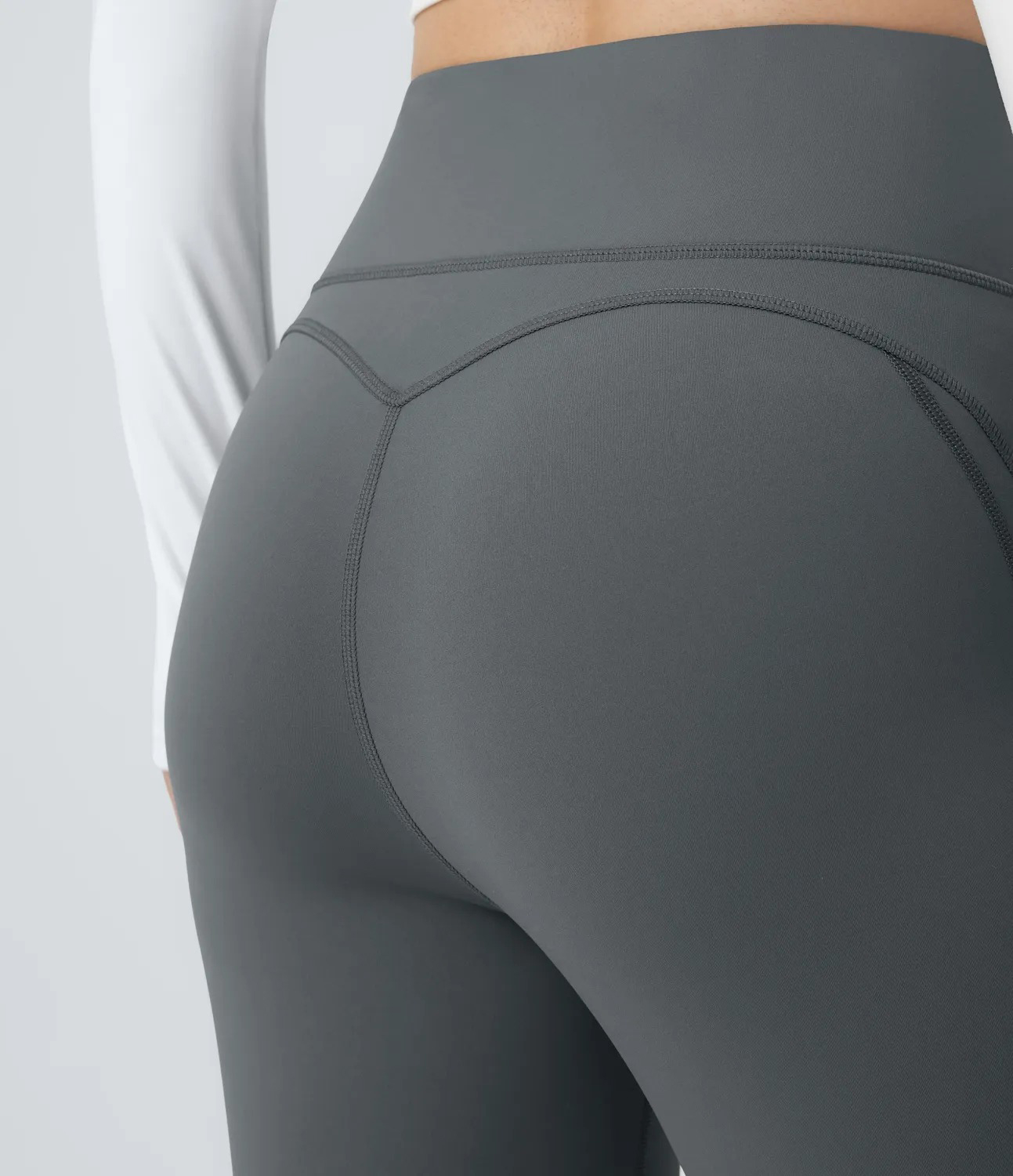 V Shaped High Waisted Thermal Yoga Flare Pants