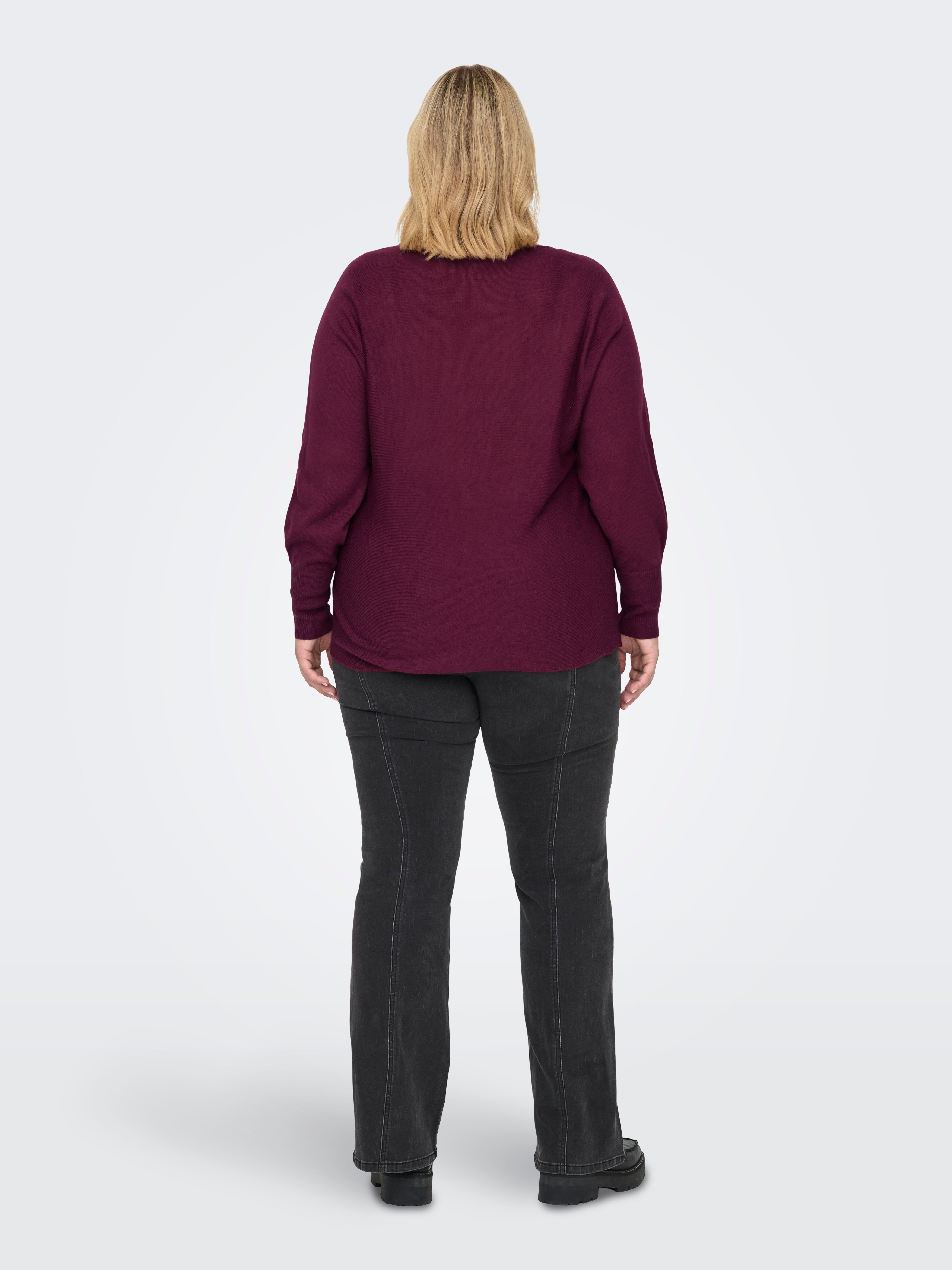 CARAIDA Knitted pullover Cabernet