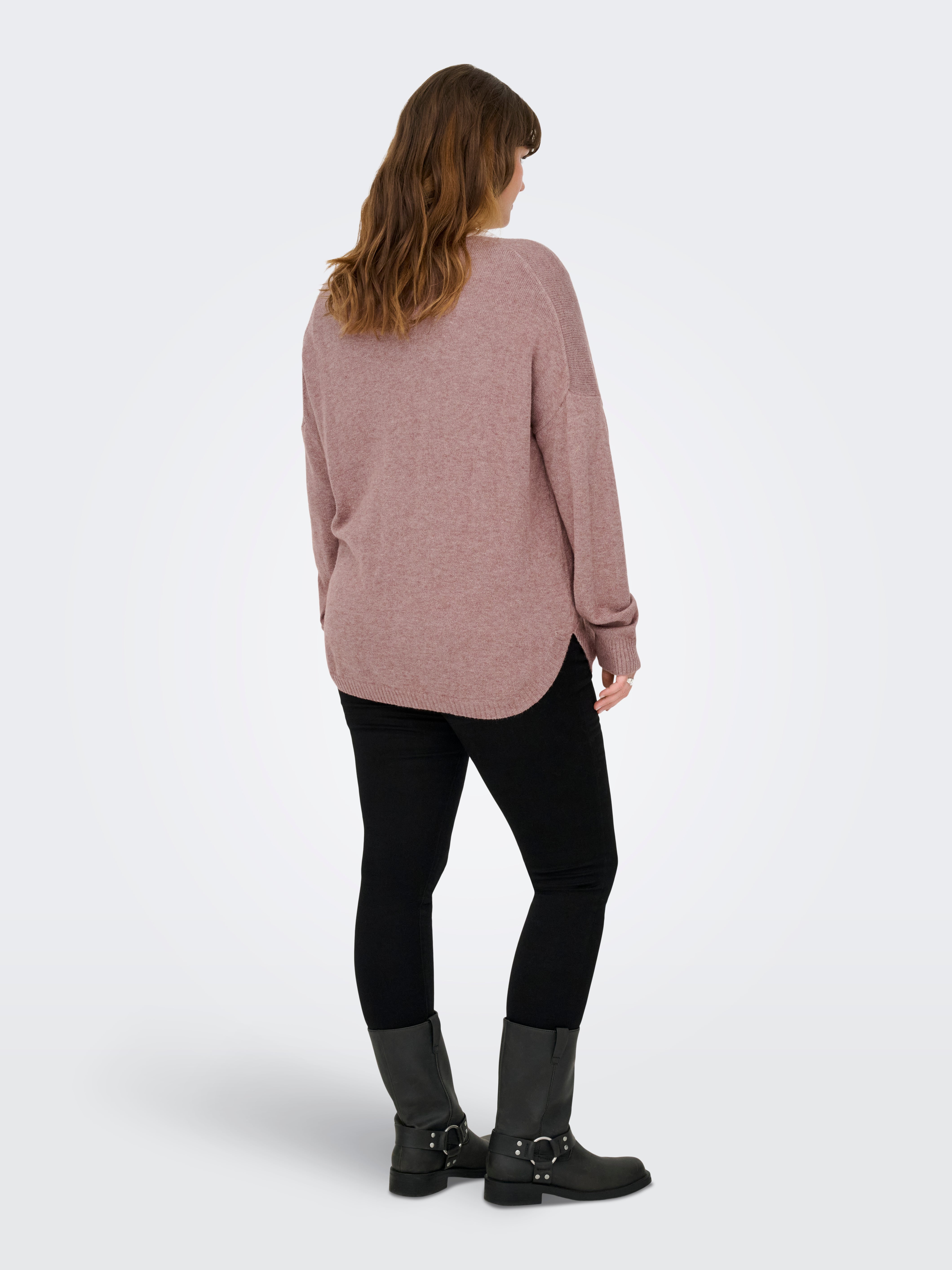 CARMARGARETA Knitted pullover Rose Brown