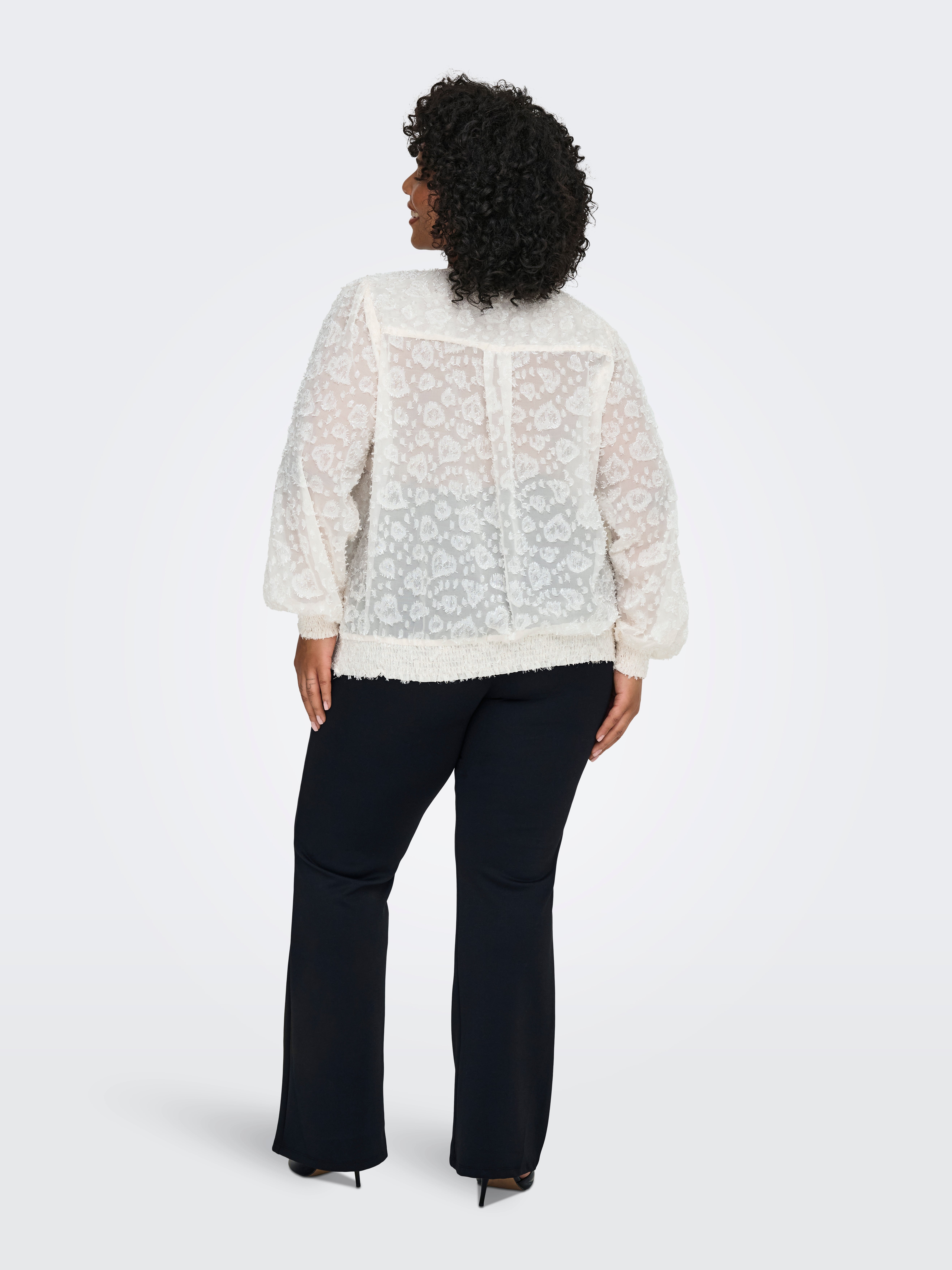 CARPEVER Flared Fit Trousers Black