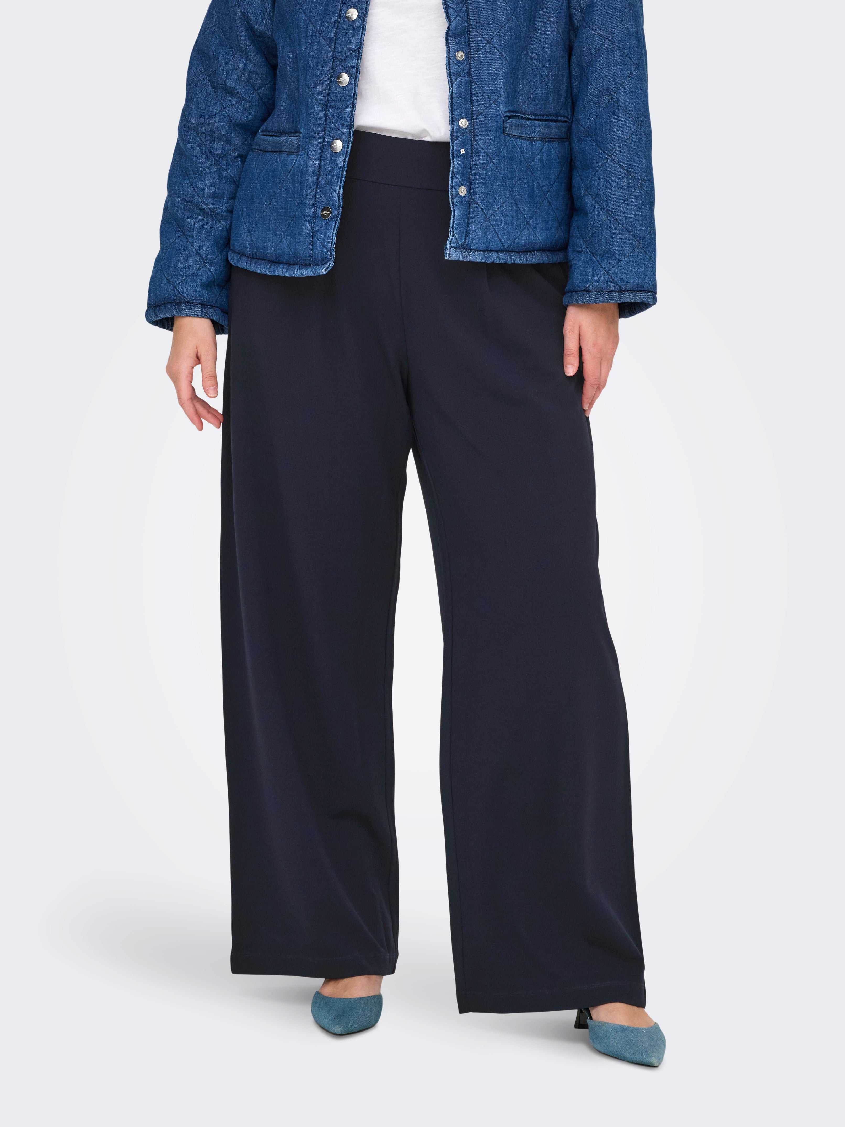 CARSTILLA Regular Fit Wide-leg trousers Night Sky