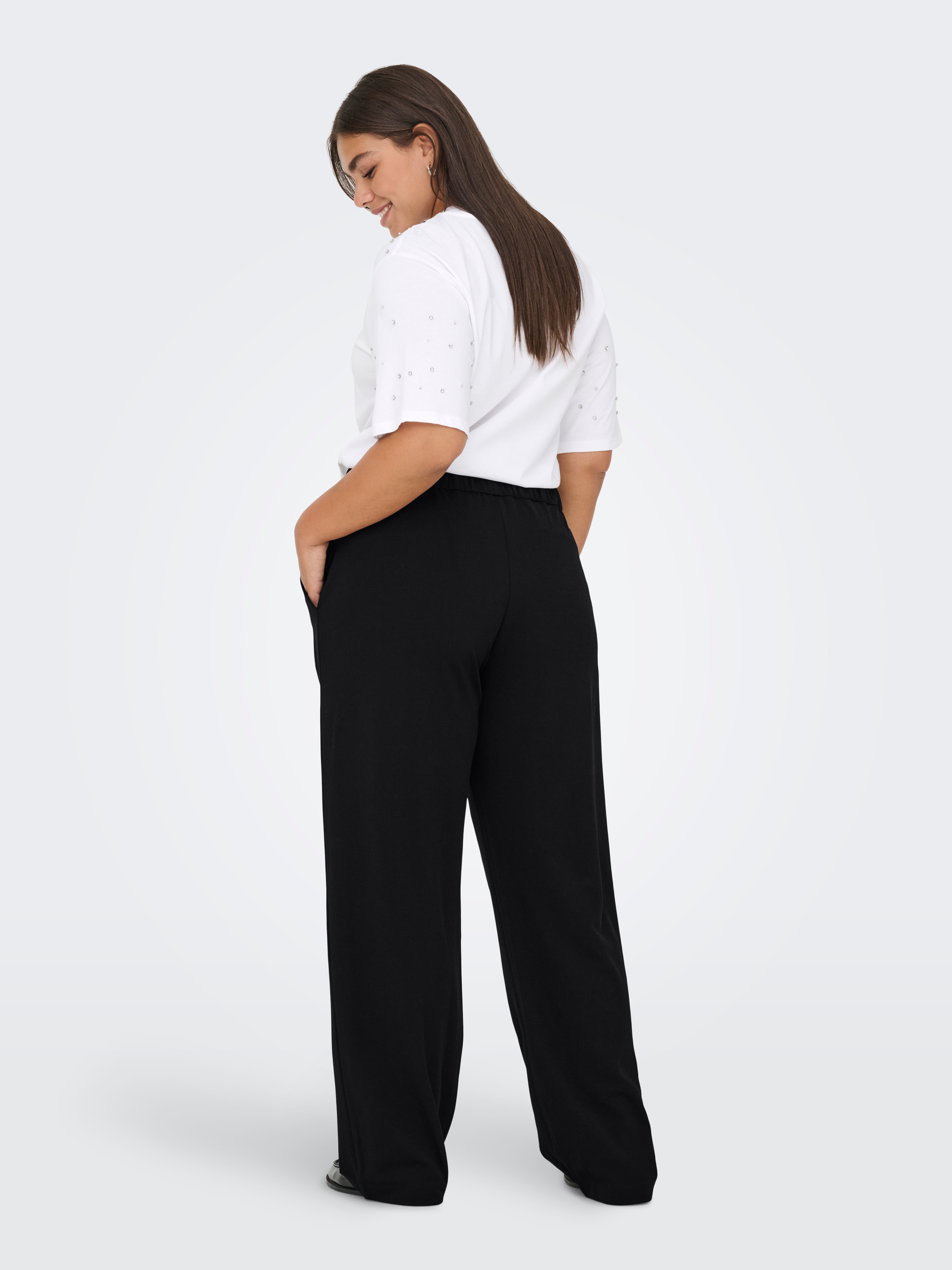 CARSTILLA Straight Fit Trousers Black