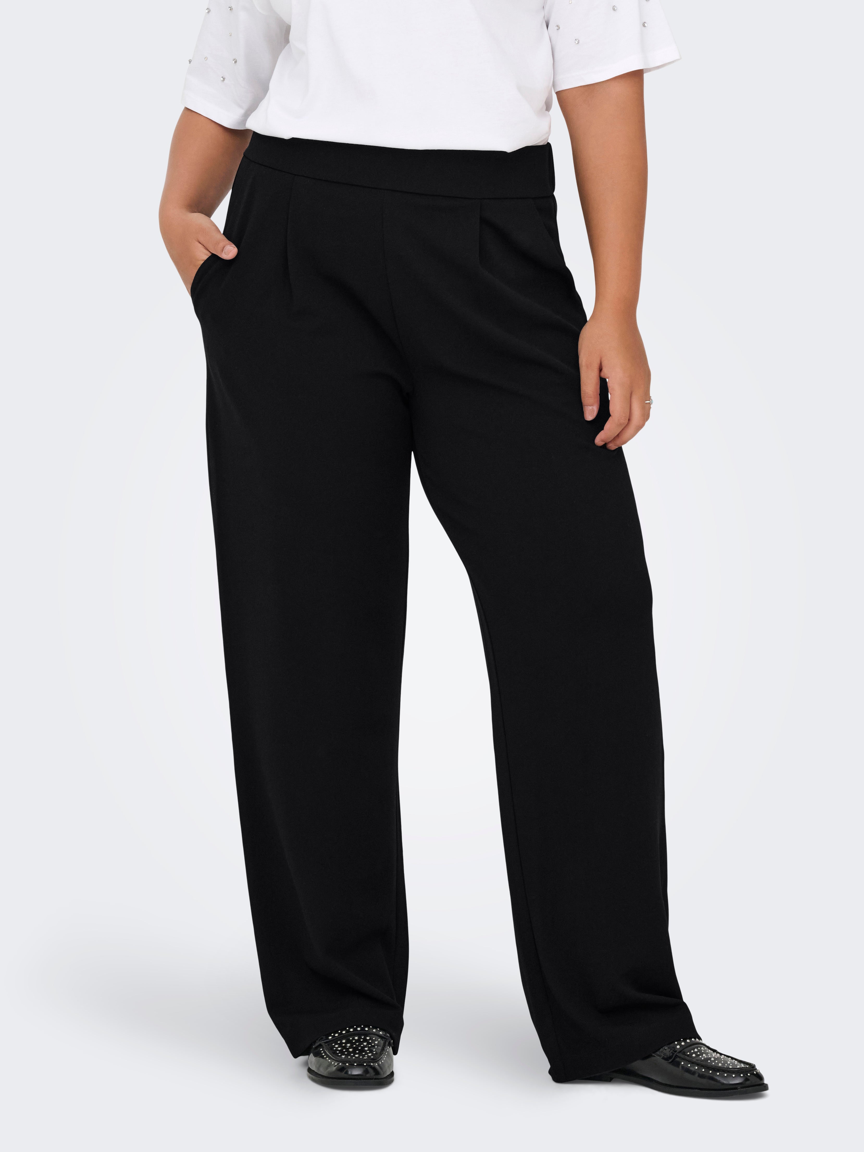 CARSTILLA Straight Fit Trousers Black