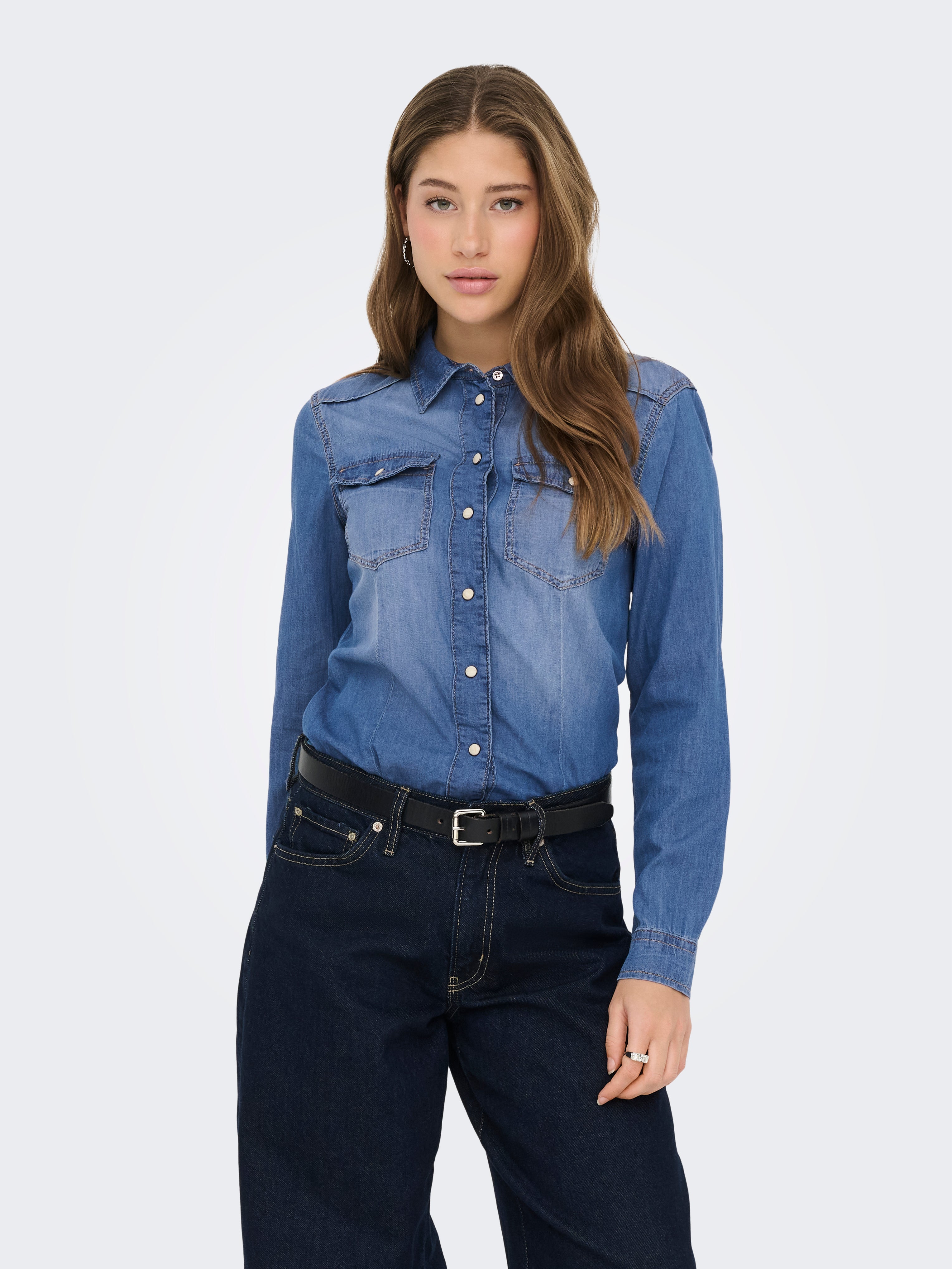 ONLALEXA Denim shirt Medium Blue Denim