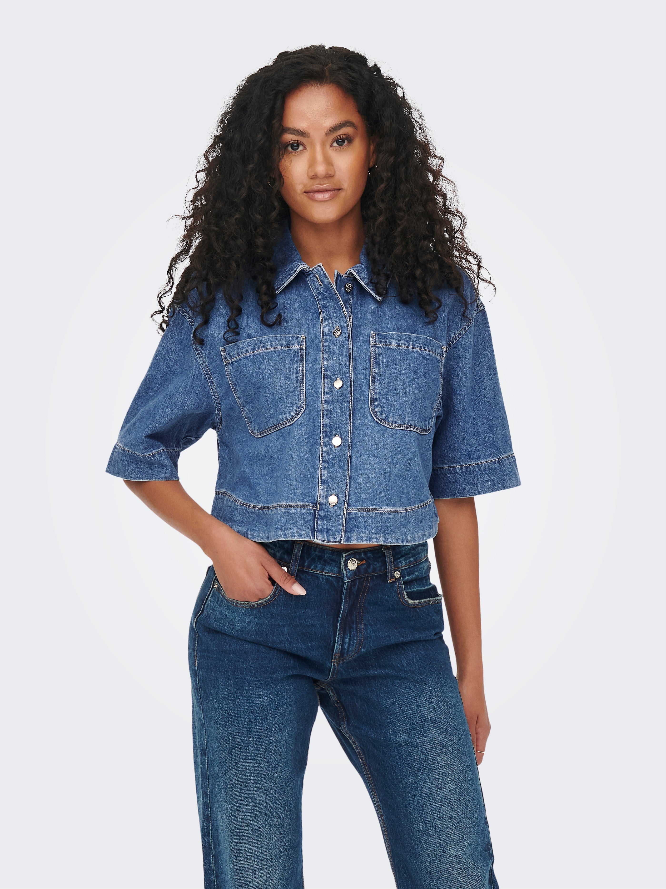 ONLCLEO Denim shirt Medium Blue Denim