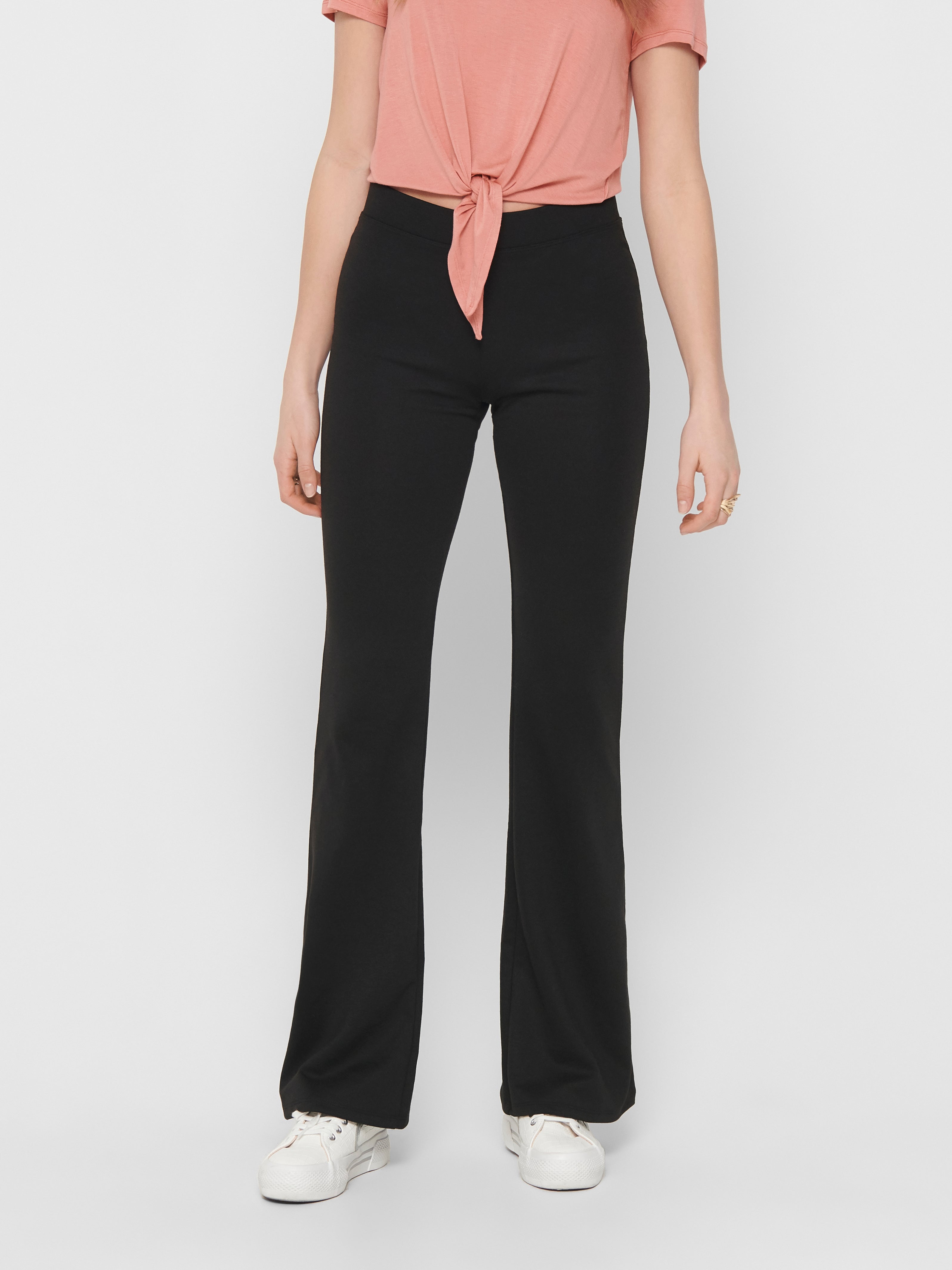 ONLFEVER Regular Fit Wide-leg trousers Black