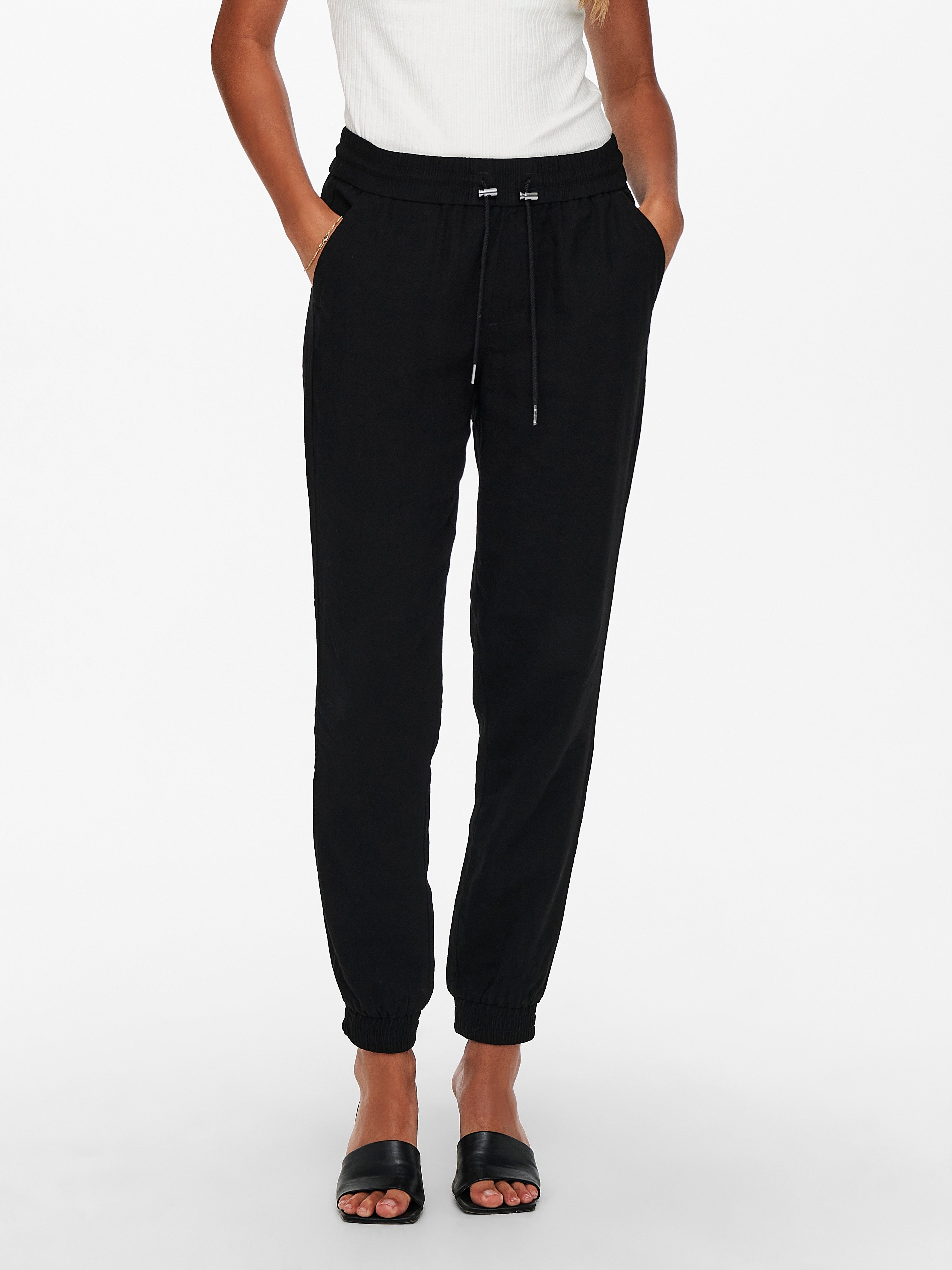 ONLKELDA-EMERY Regular Fit Wide-leg trousers Black