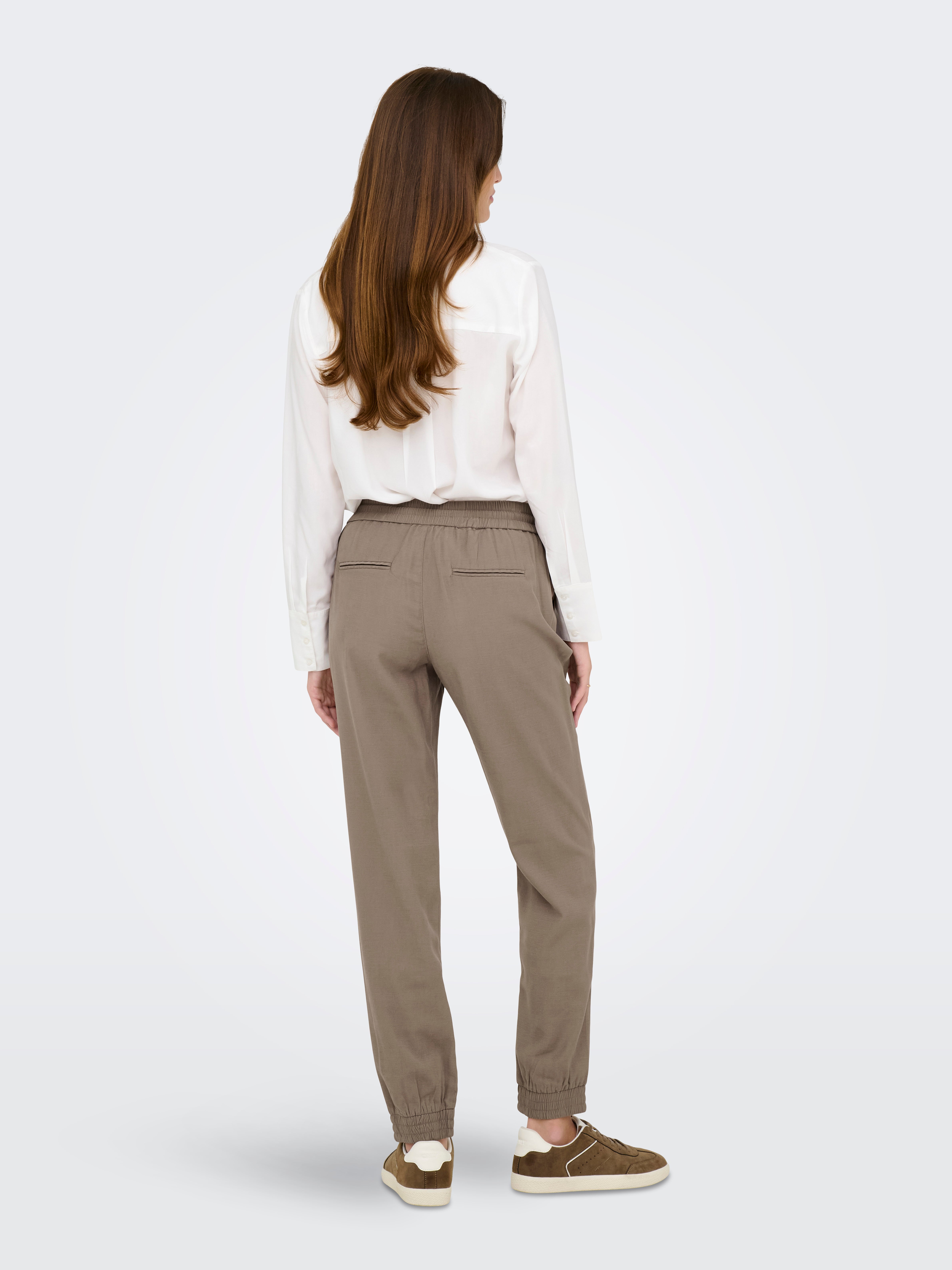 ONLKELDA-EMERY Regular Fit Wide-leg trousers Walnut