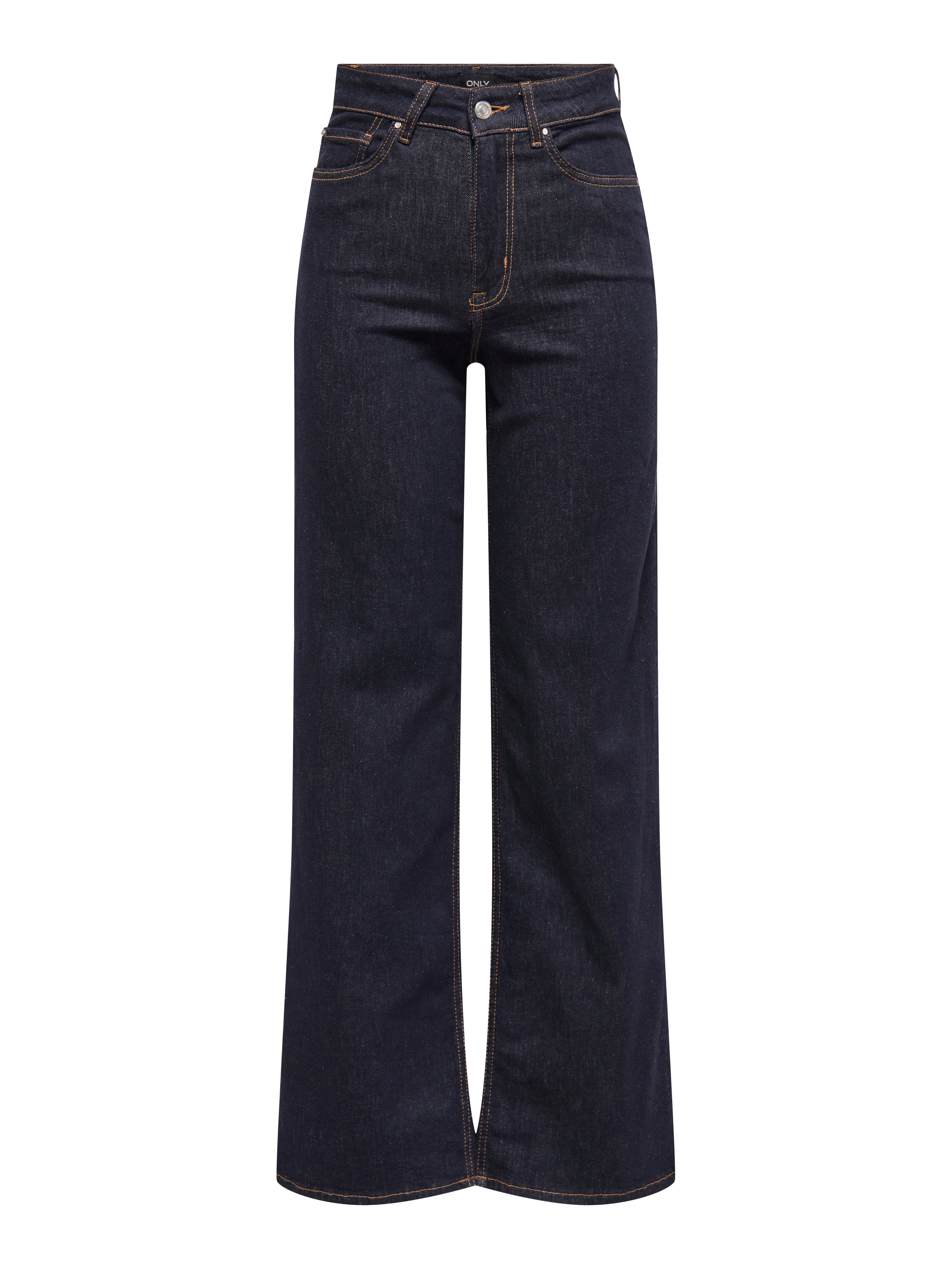 ONLMADISON High waist Wide Leg Fit Jeans Dark Blue Denim