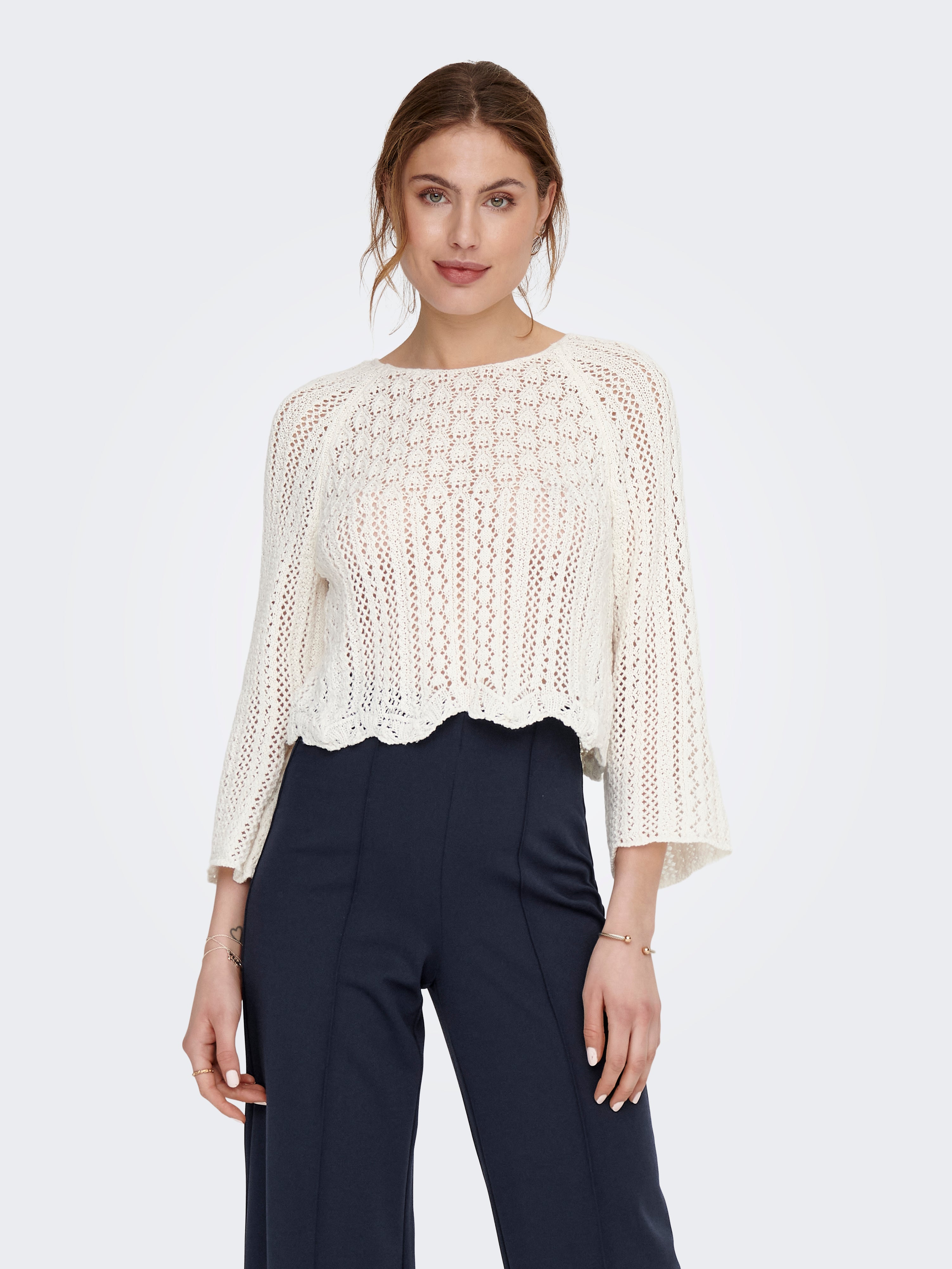 ONLNOLA Knitted pullover Cloud Dancer