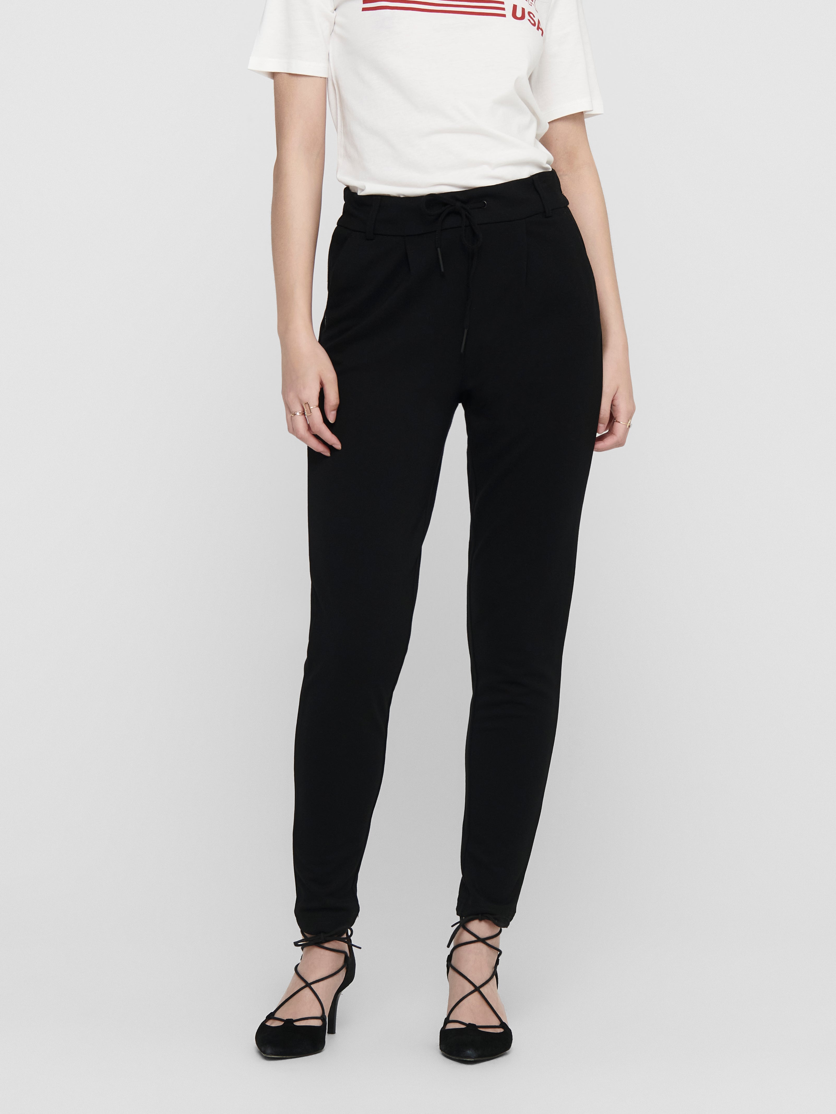 ONLPOPTRASH Regular Fit Trousers Black