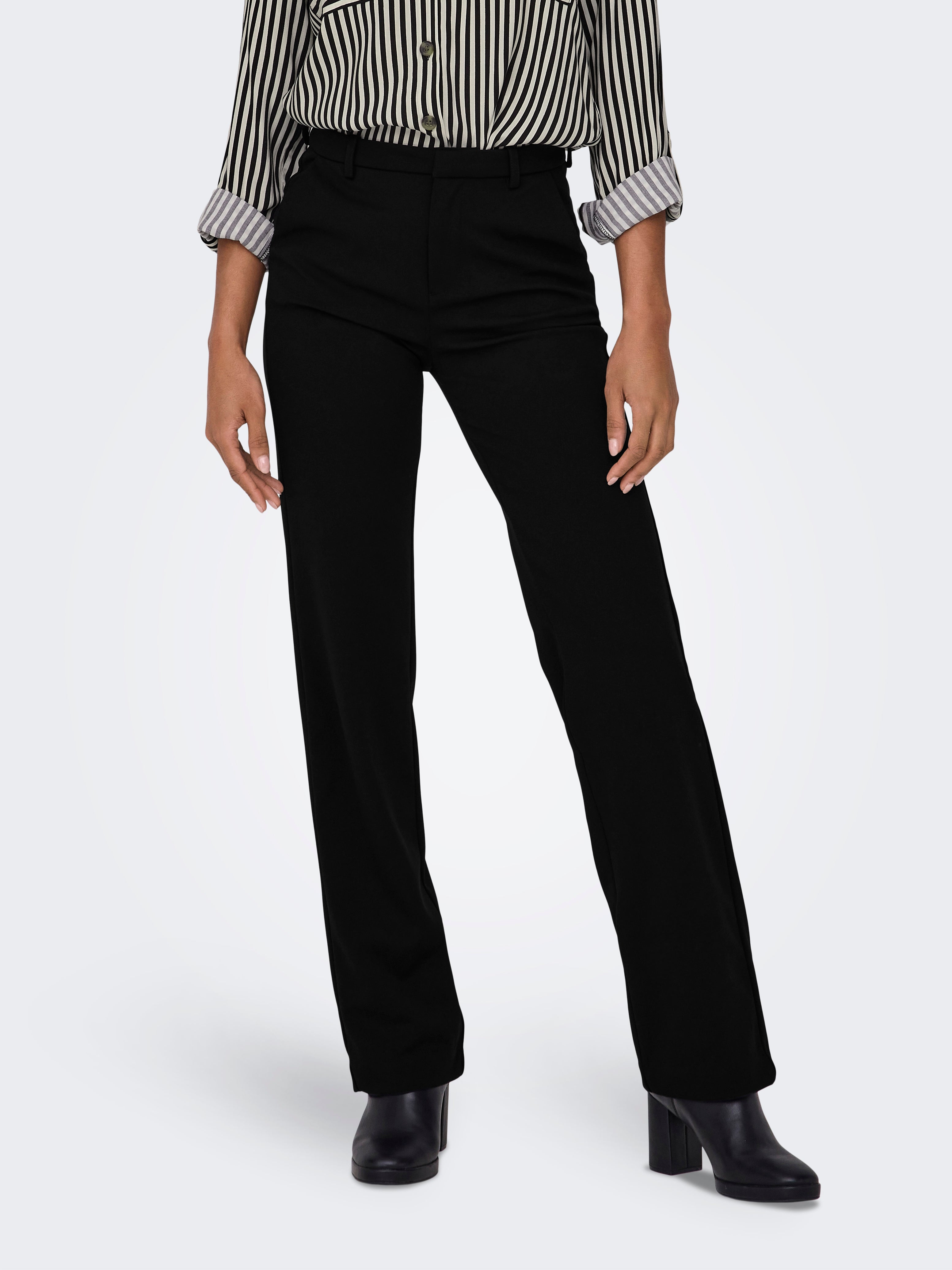 ONLRAFFY-YO Straight Fit Trousers Black