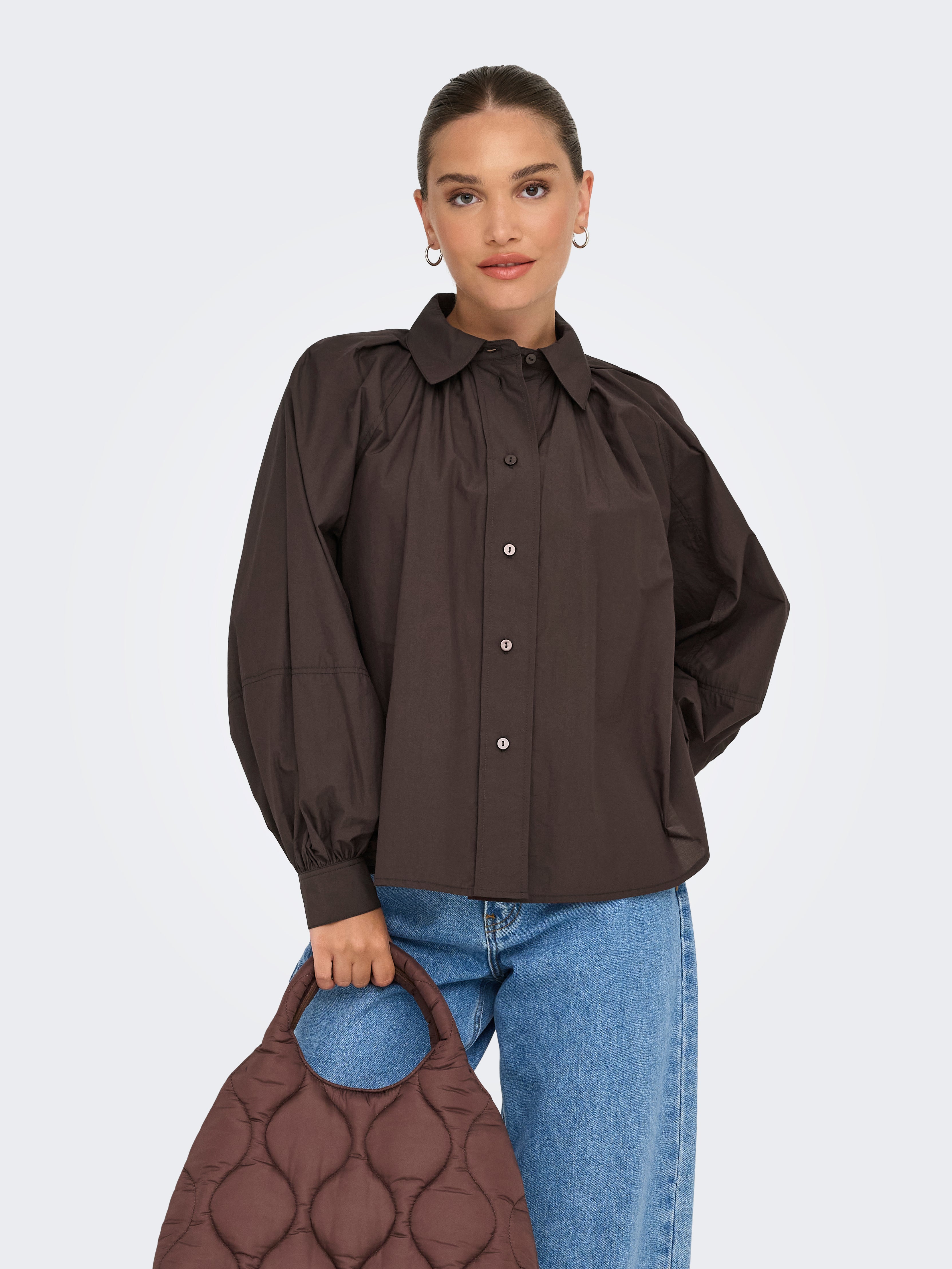 ONLRIVER Shirt Coffee Bean