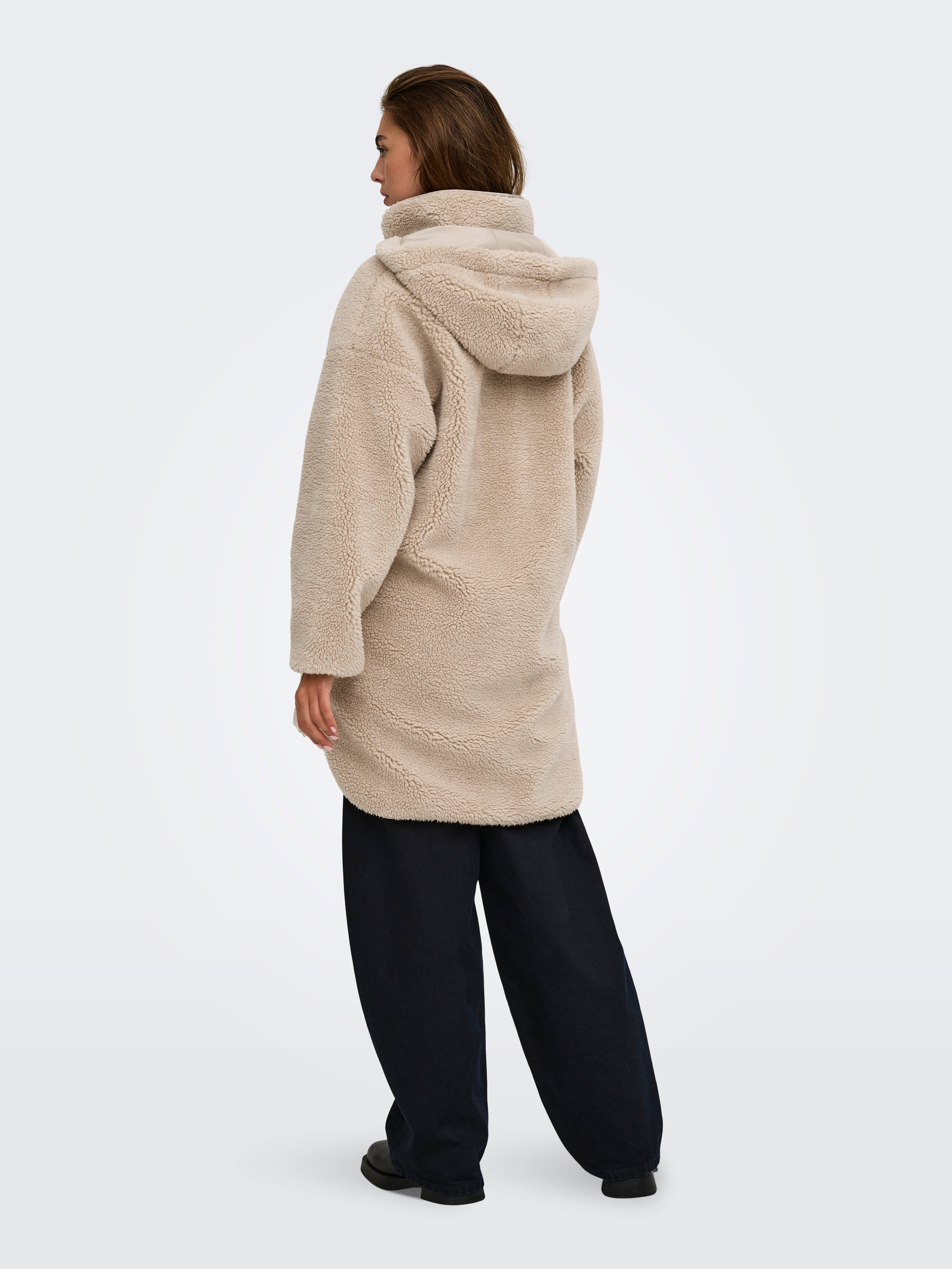 ONLSASCHA Teddy coat Cuban Sand