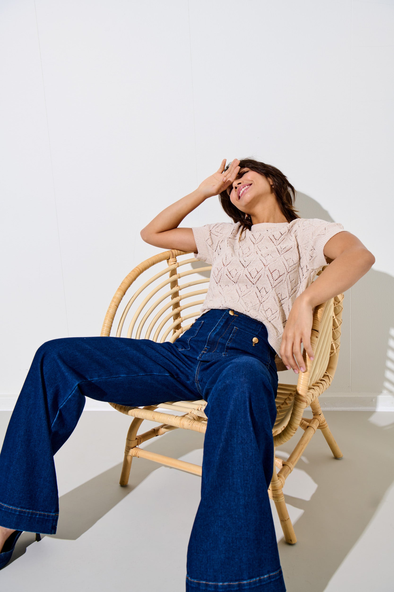 ONLSUNNY Knitted pullover Pumice Stone