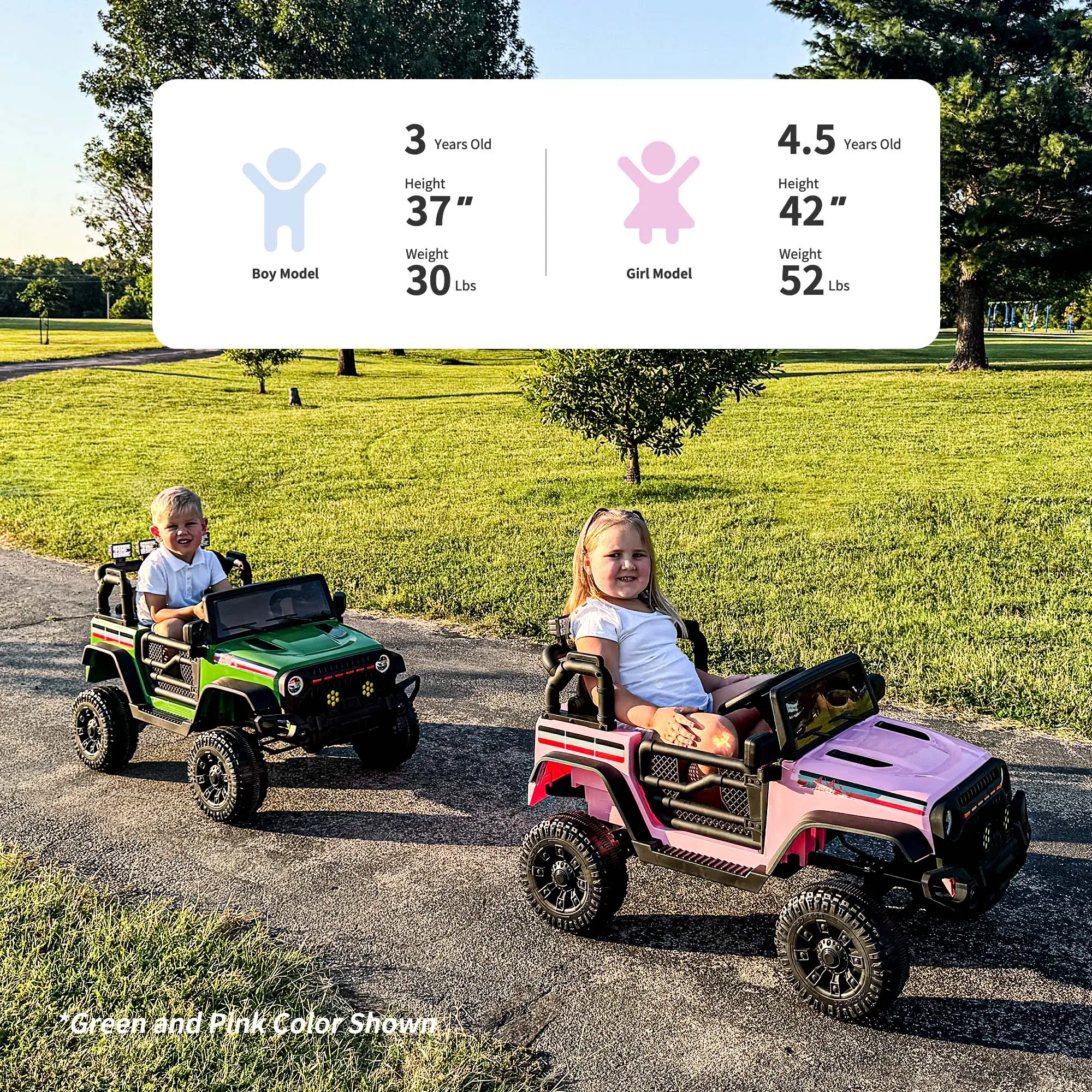 Kids Ride on Truck Car 12/24V Electric Jeep with Remote