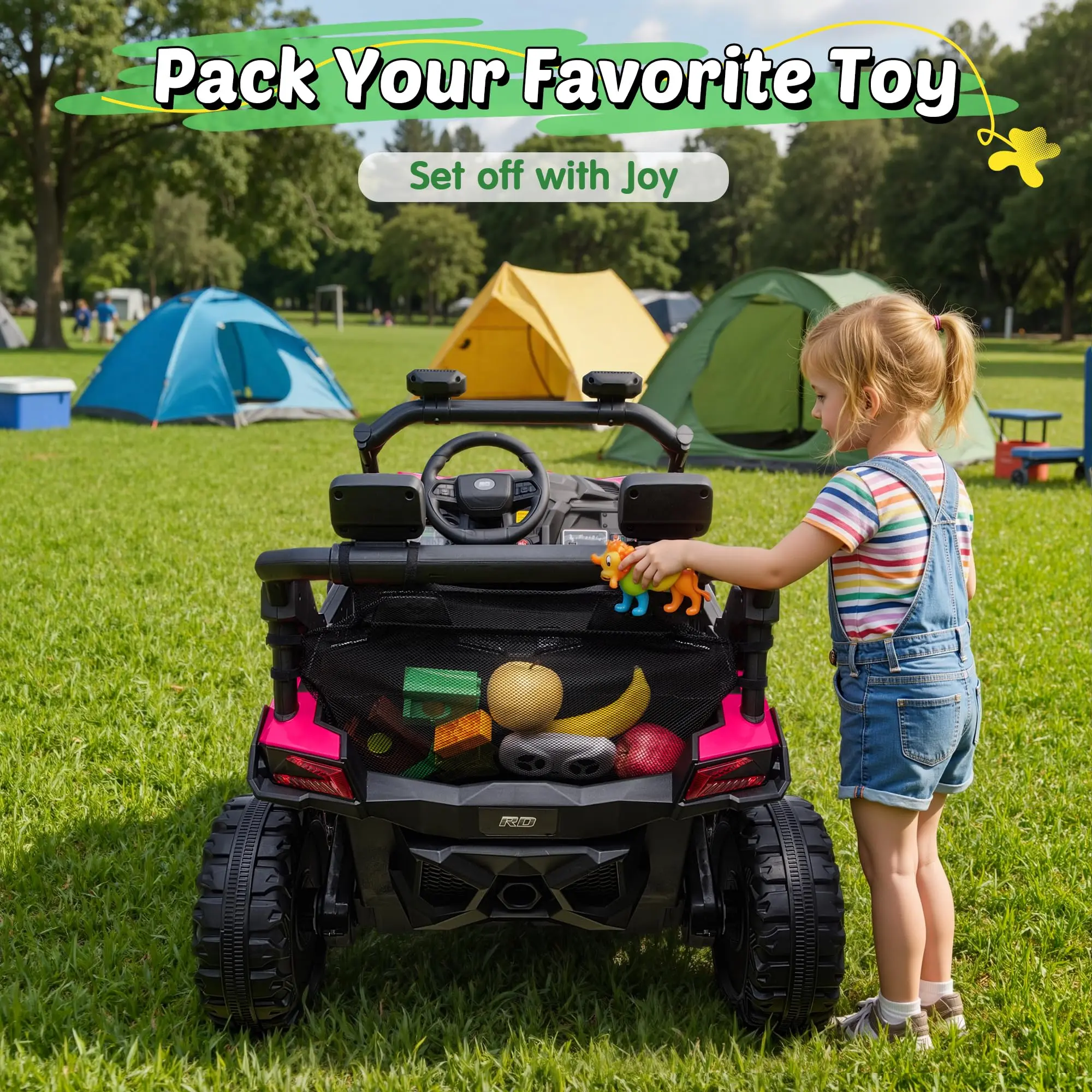 JOYRACER 24V Kids Ride-On UTV with Remote Control and Bluetooth