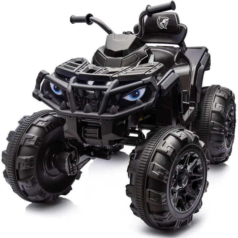Hikiddo Shark Kids ATV 4 Wheeler, 24V 4WD Electric ATV Ride On Toy for Big Kids, 4X200W Motor, 5.6Mph Max Speed