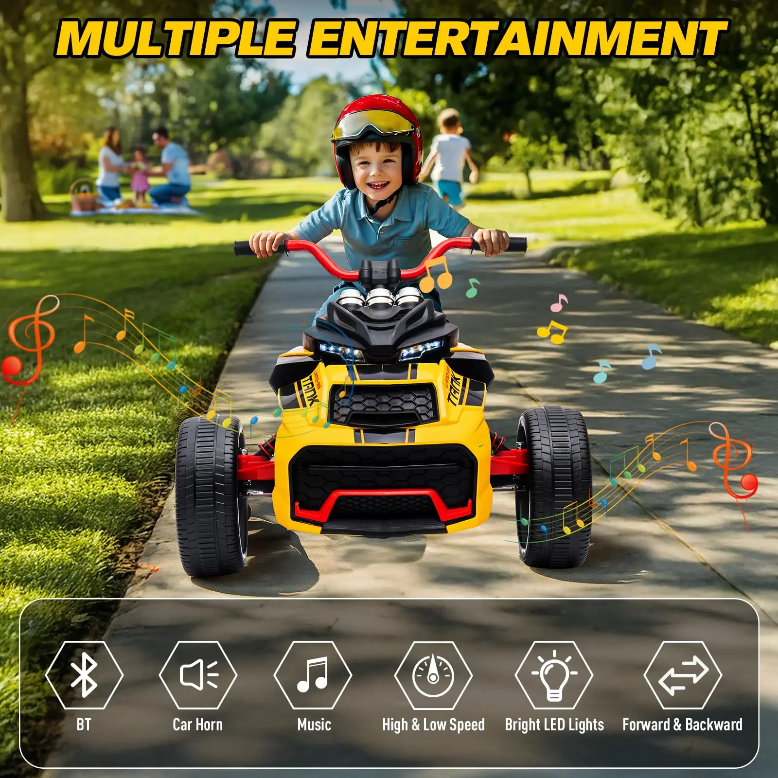 Kids 3-Wheeler ATV Motorcycle XB-3118 Electric Ride-On