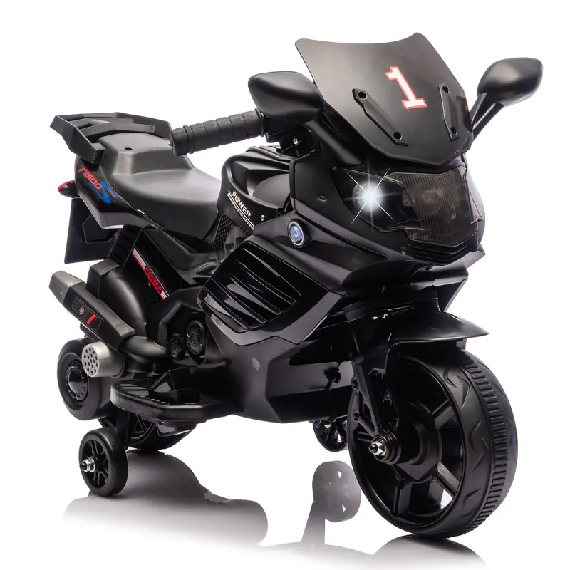 Garvee 6V Kids Electric Motorcycle Ride-On with Training Wheels