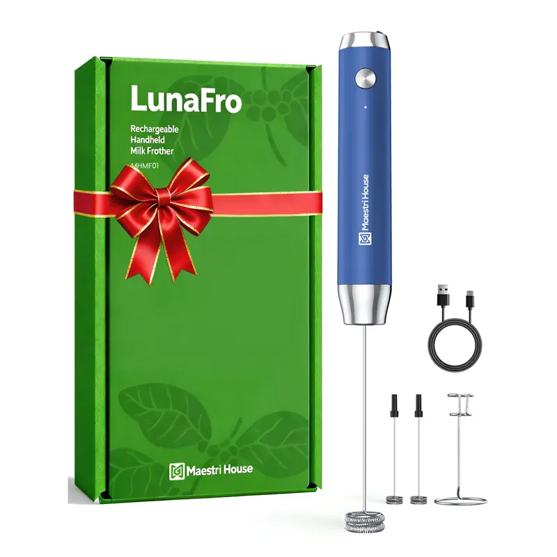 Handheld Milk Frother - USB-C Rechargeable & Waterproof