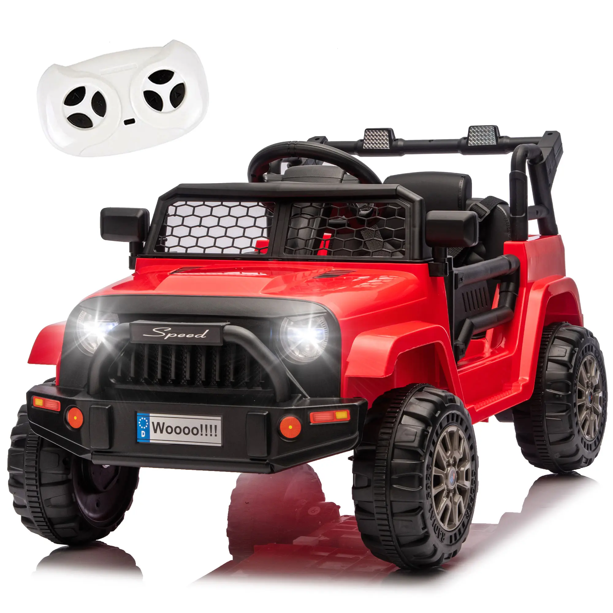 12V Kids Ride On Truck with Parental Control & Bluetooth